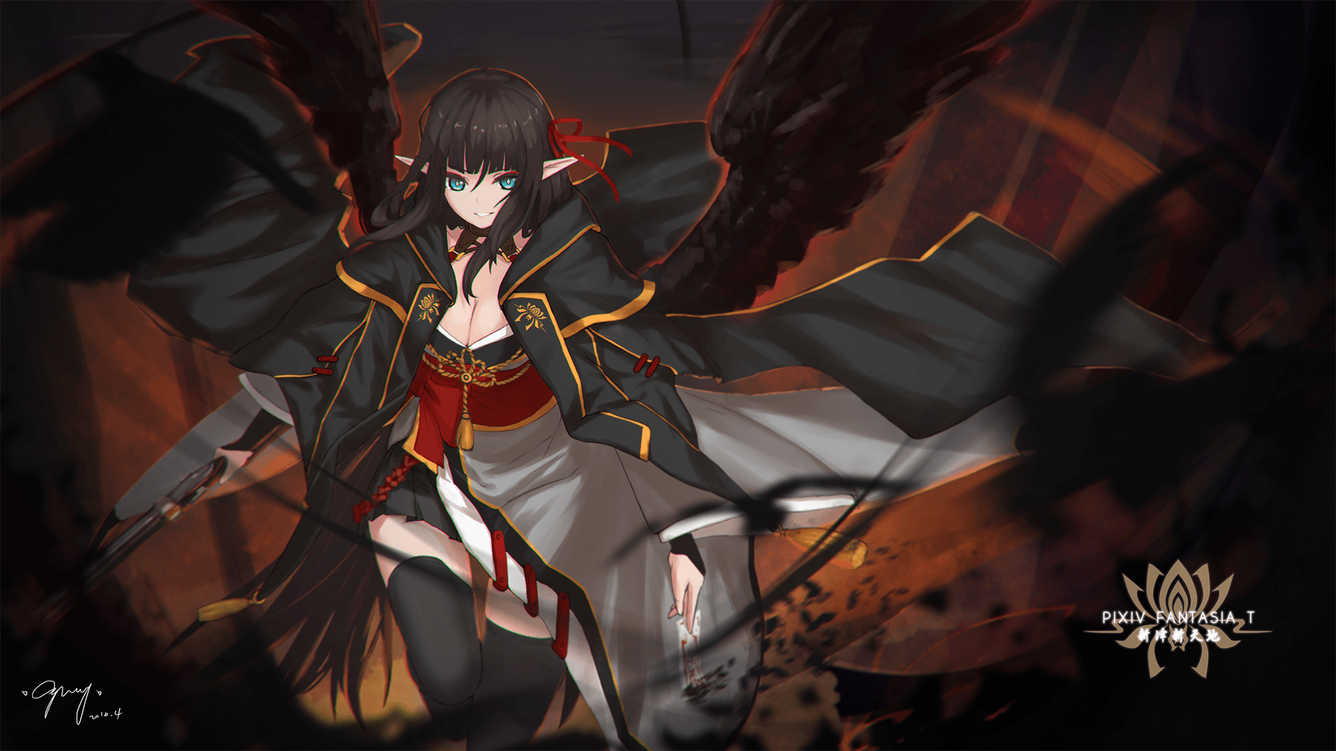 1920x1080 Anime Demon Girl Wallpaper
