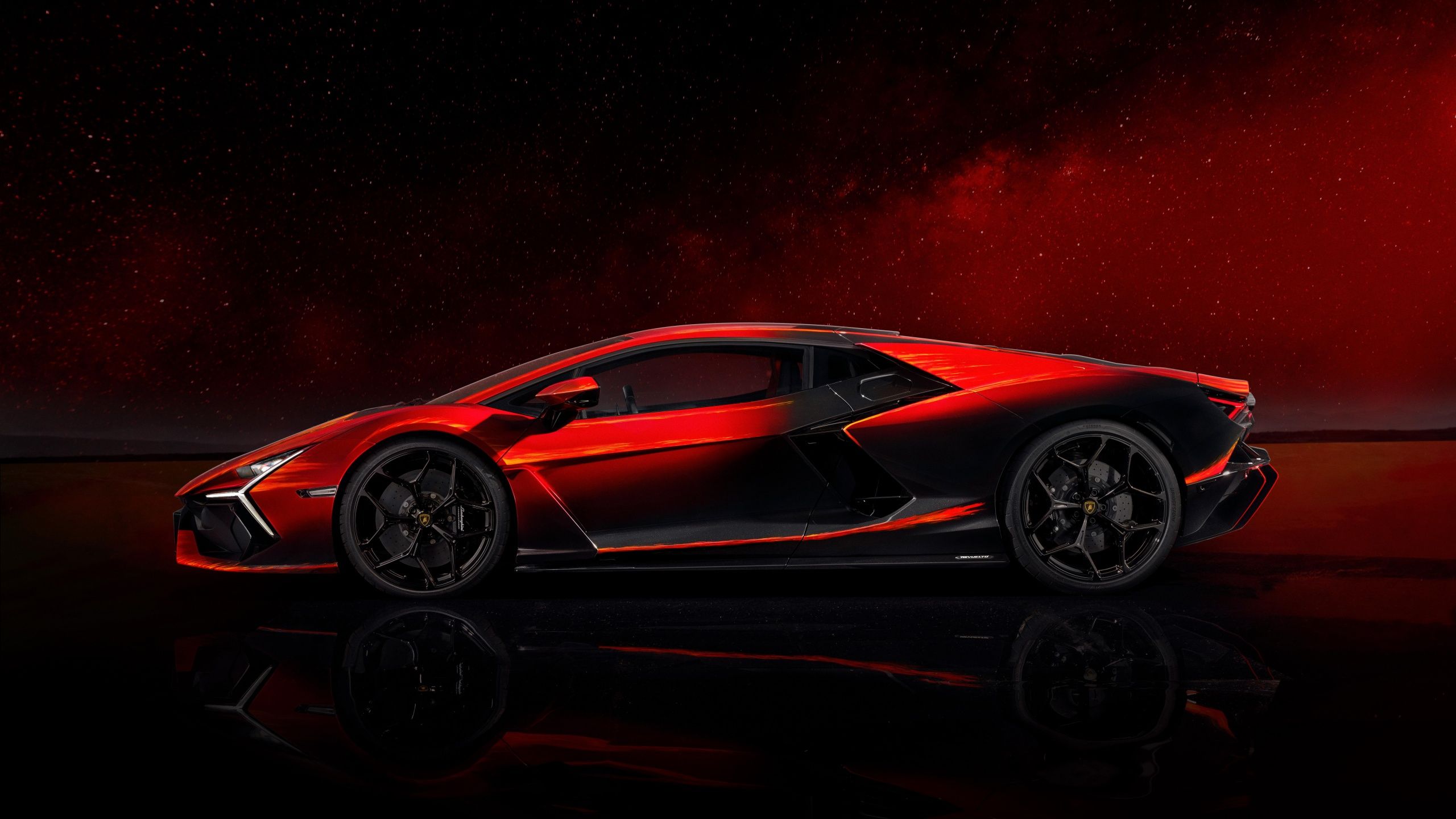 2560x1440 Wallpaper Red Buggies Lamborghini Revuelto Opera Unica Wallpaper 4K, Red Background, 8K, 5K