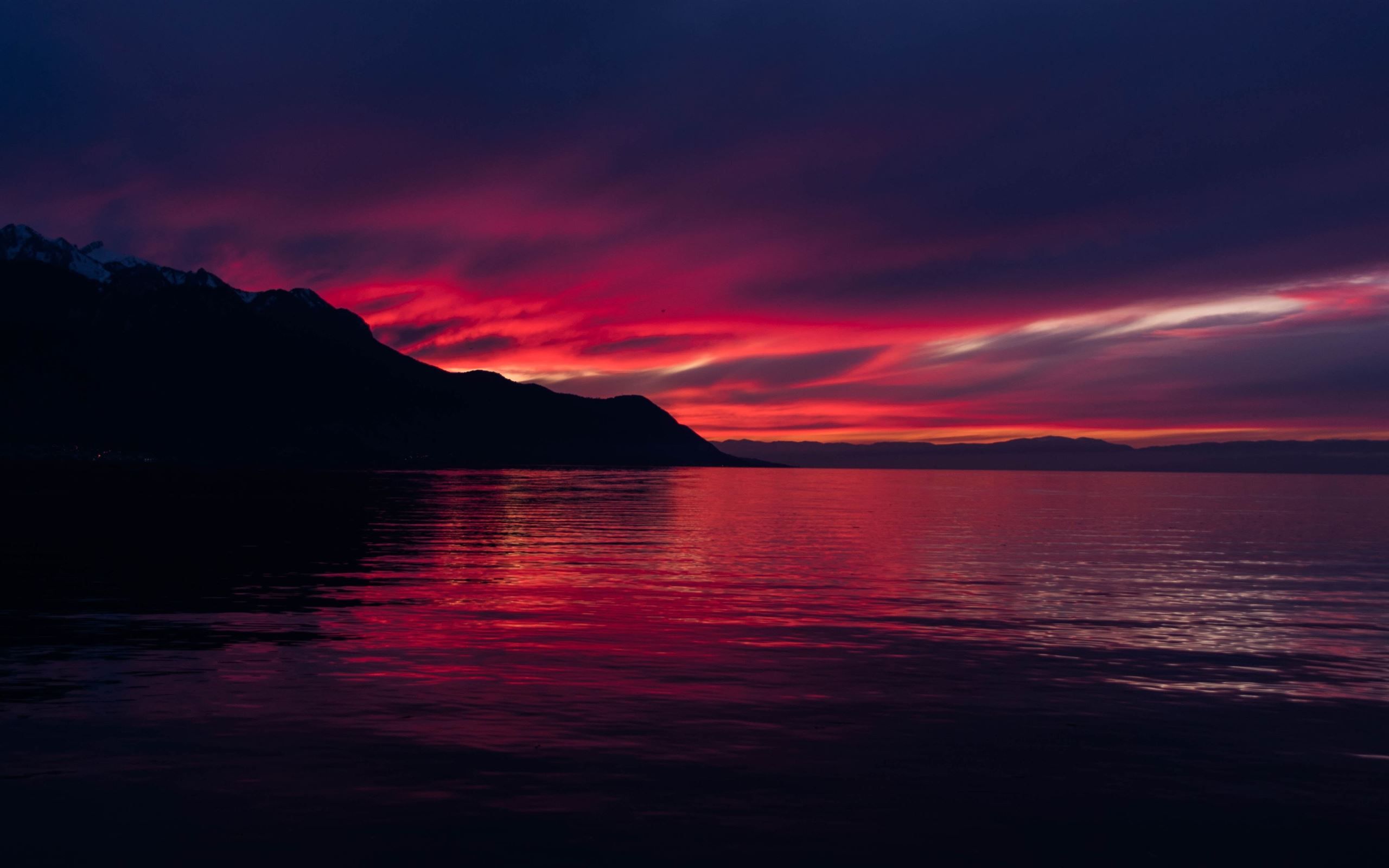 2560x1600 dark sunset 5k iMac Wallpaper Download