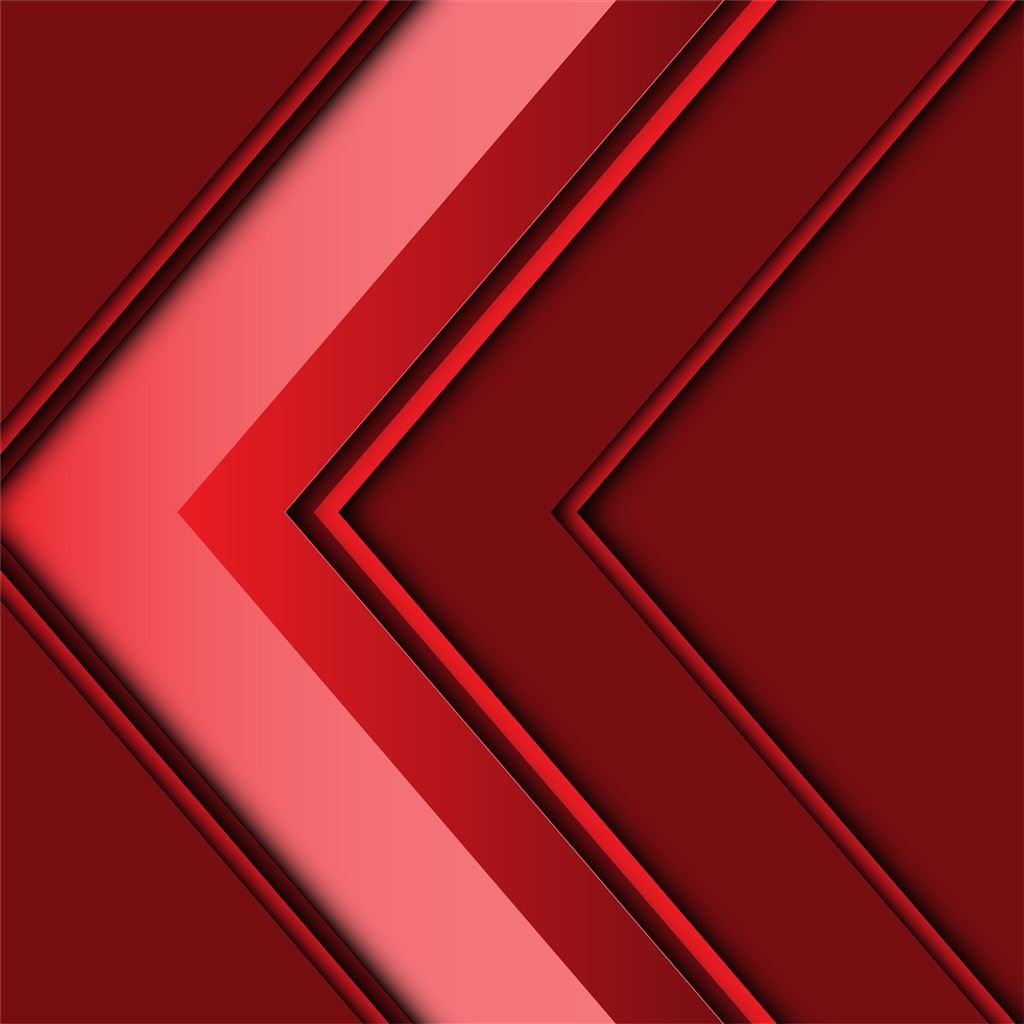 1024x1024 abstract arrow 3D red 5k iPad Wallpaper Free Download