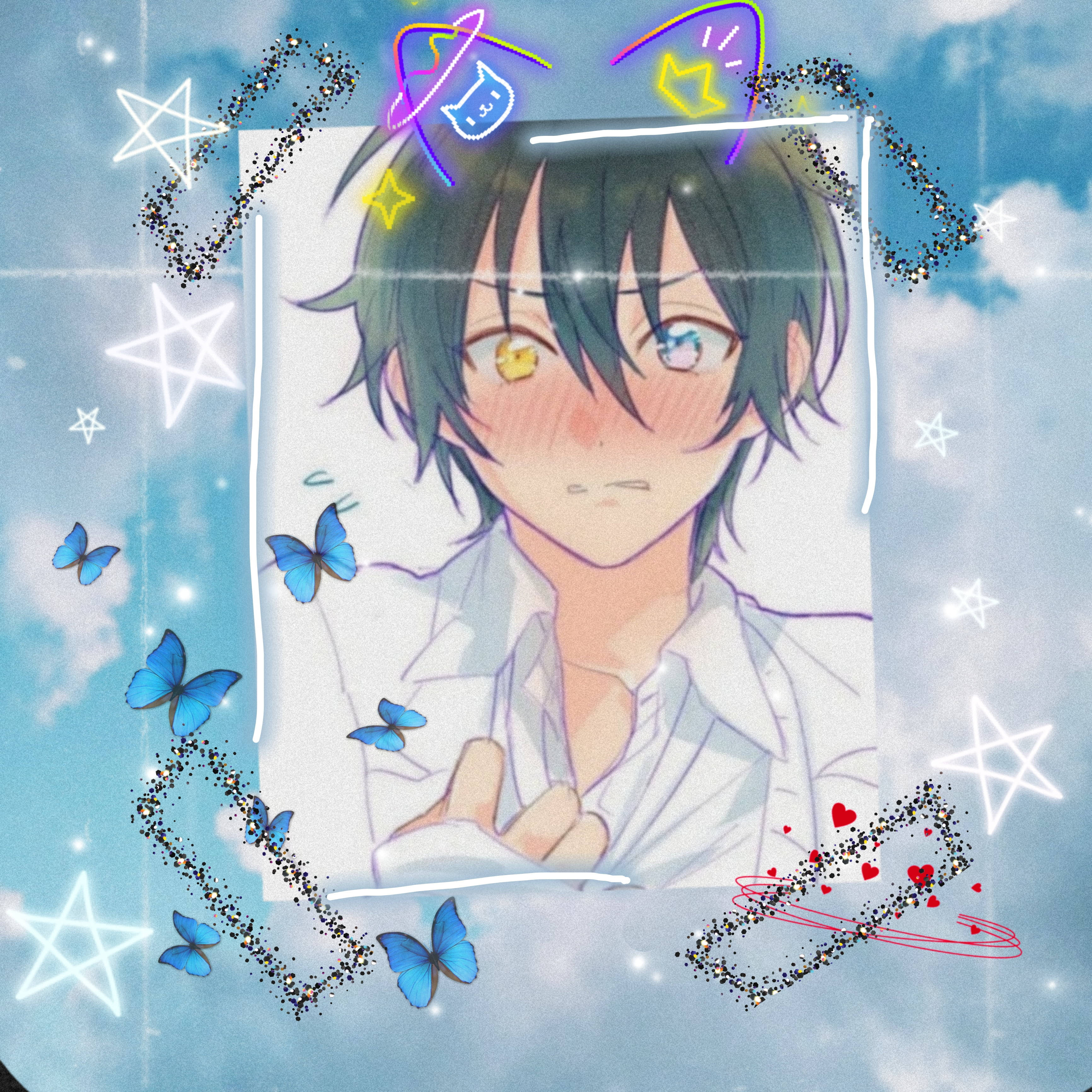 3464x3464 Download Shy Aesthetic Anime Boy Wallpaper