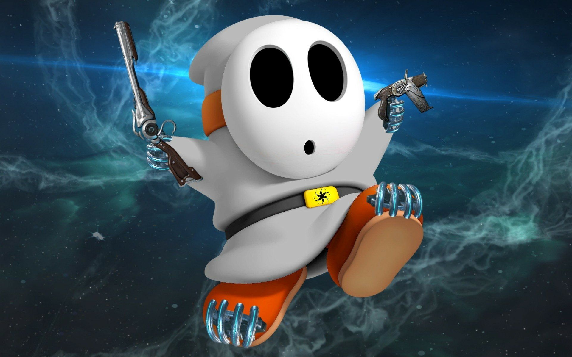 1920x1200 HD Mario Shy Guy Wallpaper