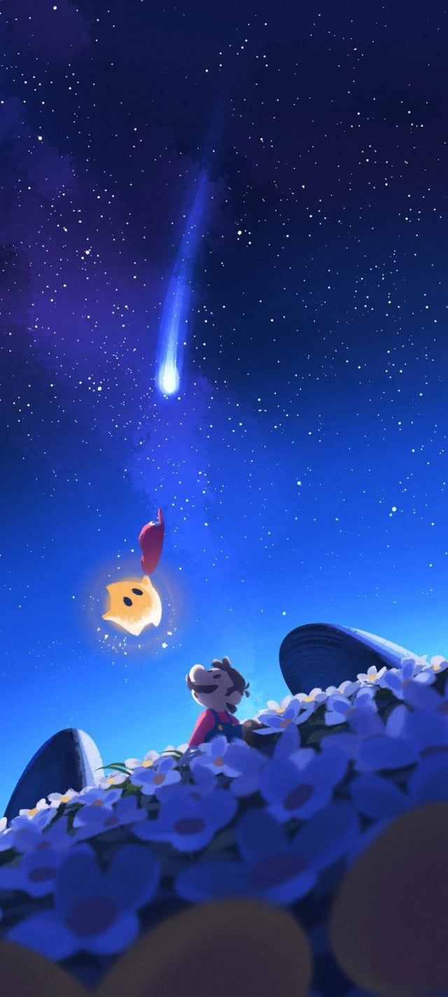 640x1425 I cant desicde which wallpaper to use, I love mario galaxy, shy guy, and rosalina