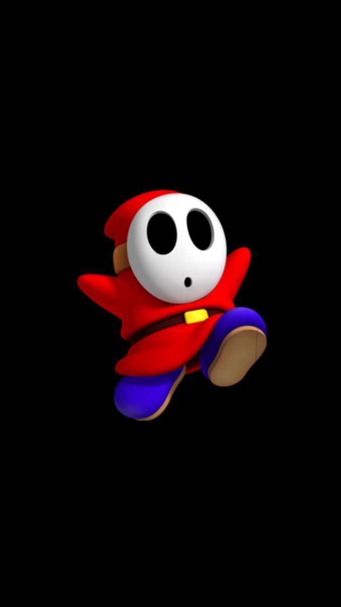 675x1200 Shy Guy Black Wallpaper