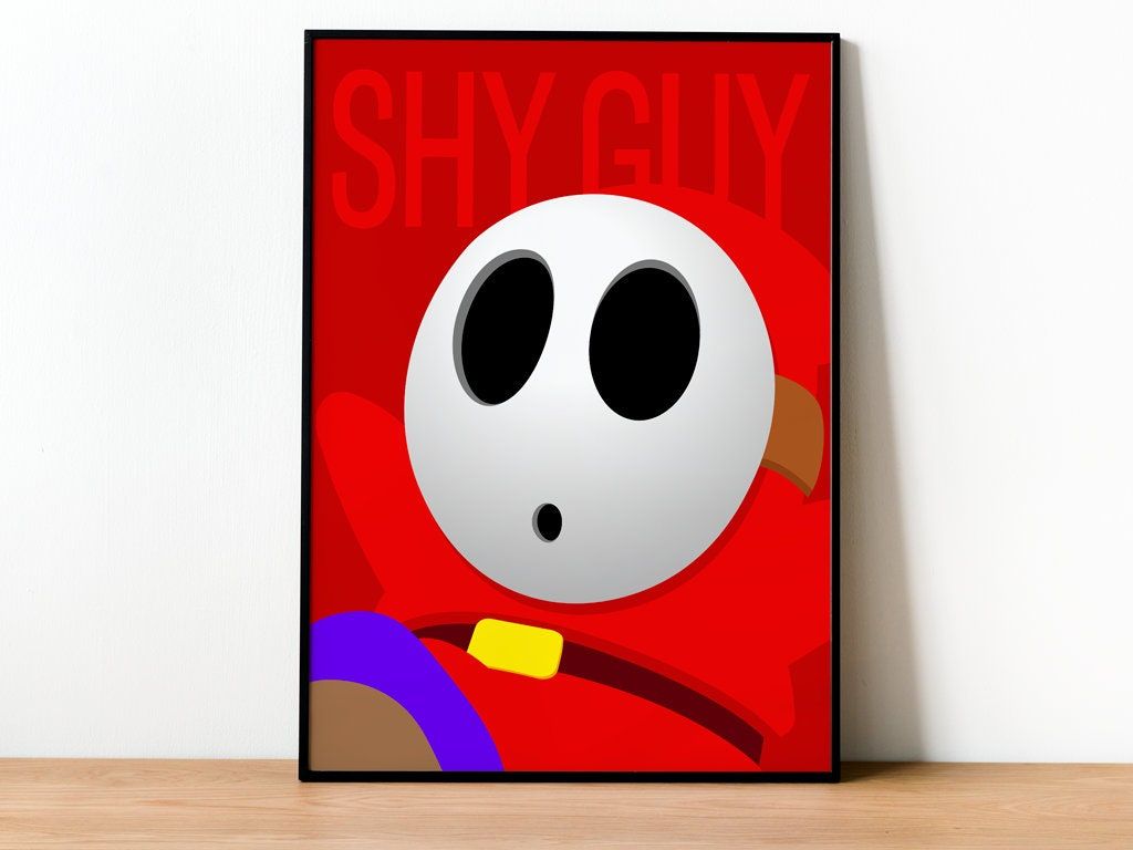 1024x768 Super Mario Guy Print Art, Gaming, Geek, Gamer, for Him, for Her, Gift, Gamer, Video Games, Unofficial, Unframed