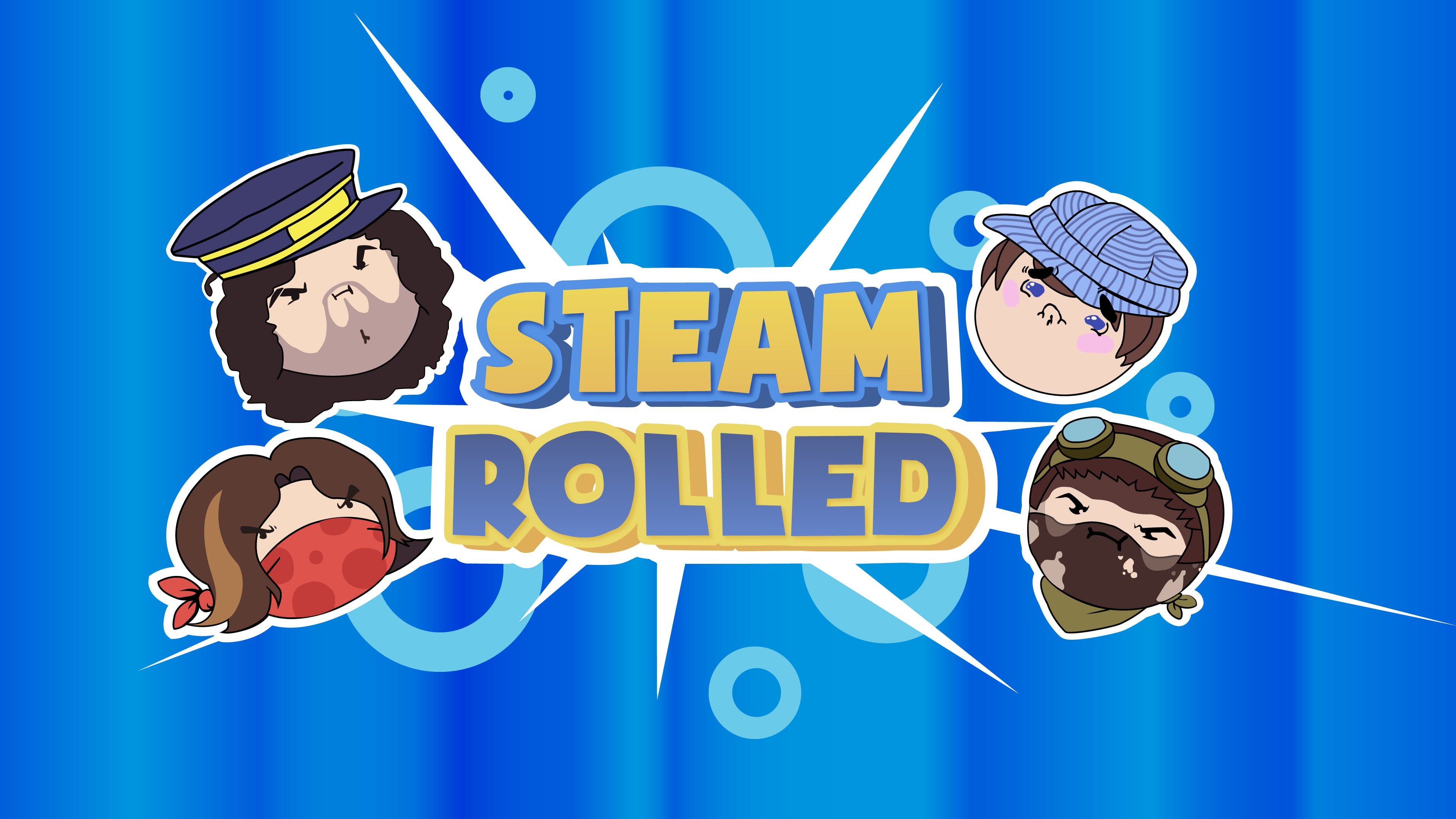 3840x2160 Steam Rolled text, Game Grumps, Egoraptor, Ninja Sex Party, video games HD wallpaper
