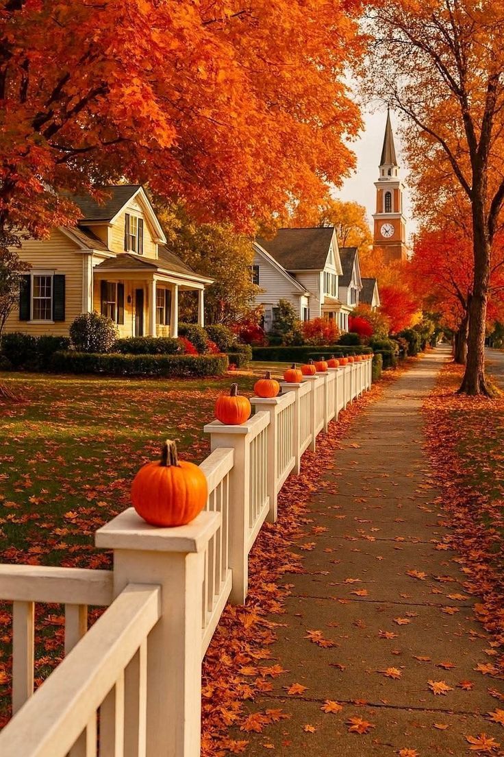 736x1104 Cozy fall town. Fall town photography, Cute fall town, Autumn phone wallpaper