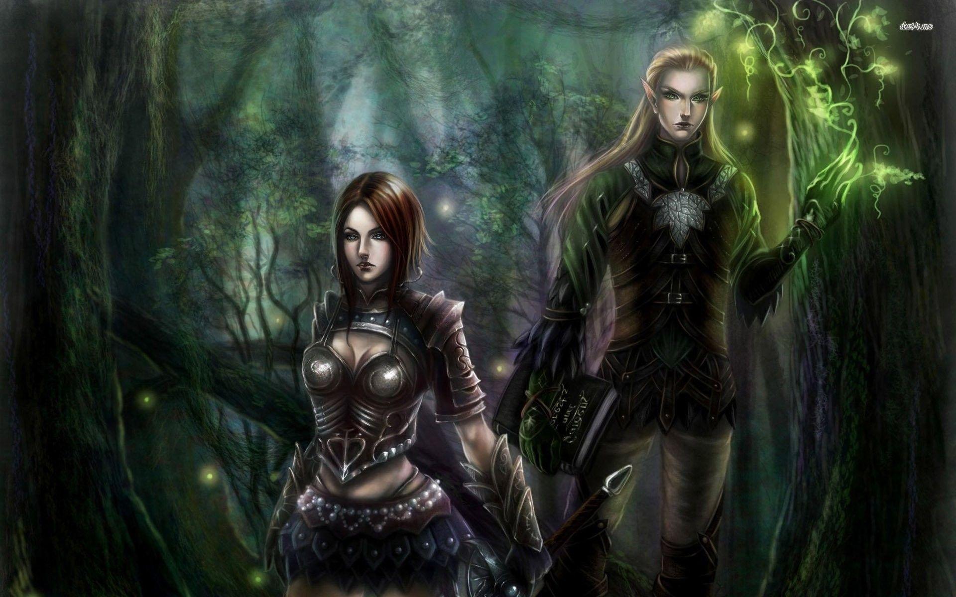 1920x1200 Elf Warriors In The Forest Data Src Warriors HD Wallpaper