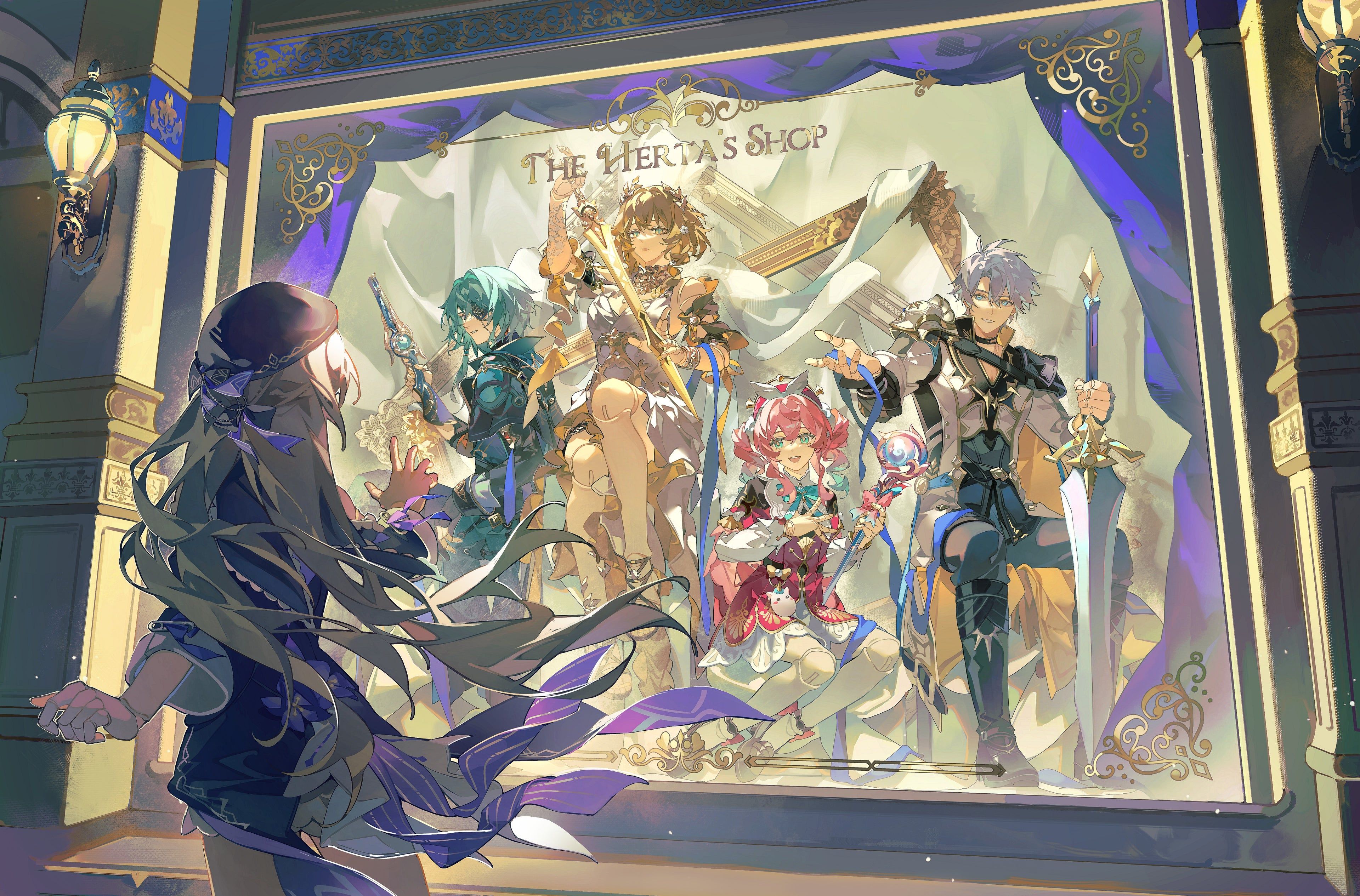 3840x2531 Amphoreus Art Print. Honkai Star Rail Fan Art