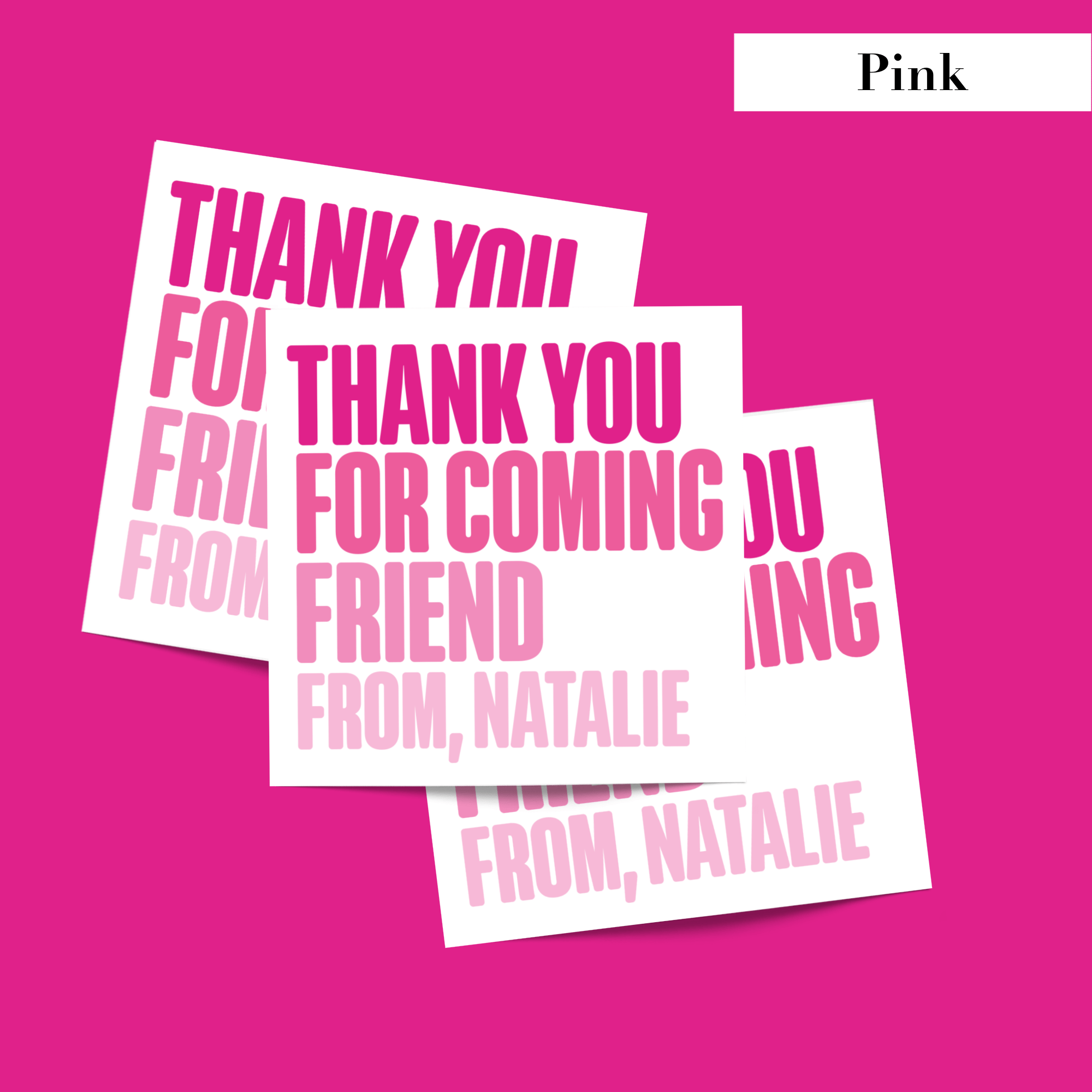 2000x2000 THANK YOU FOR COMING STICKERS