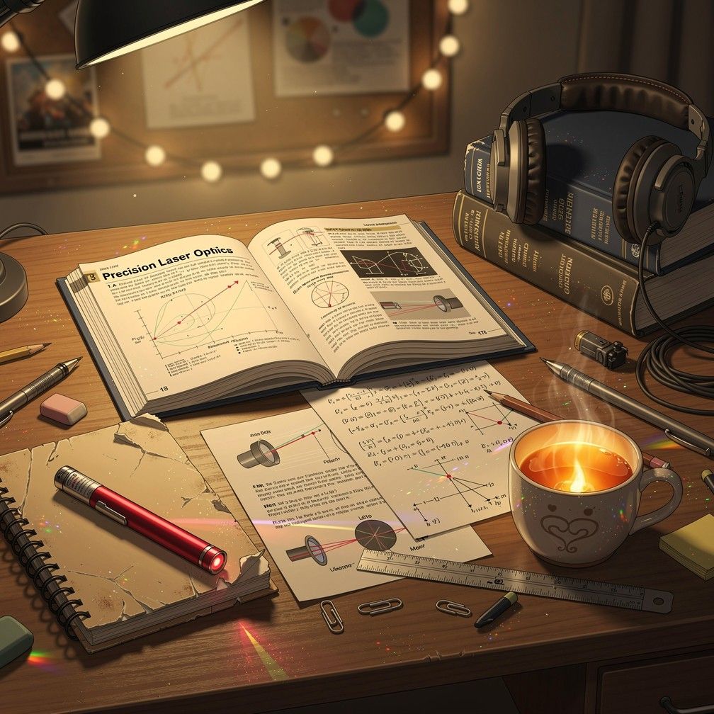 1008x1008 Download Cozy Study Vibes Image, Desk, Lofi