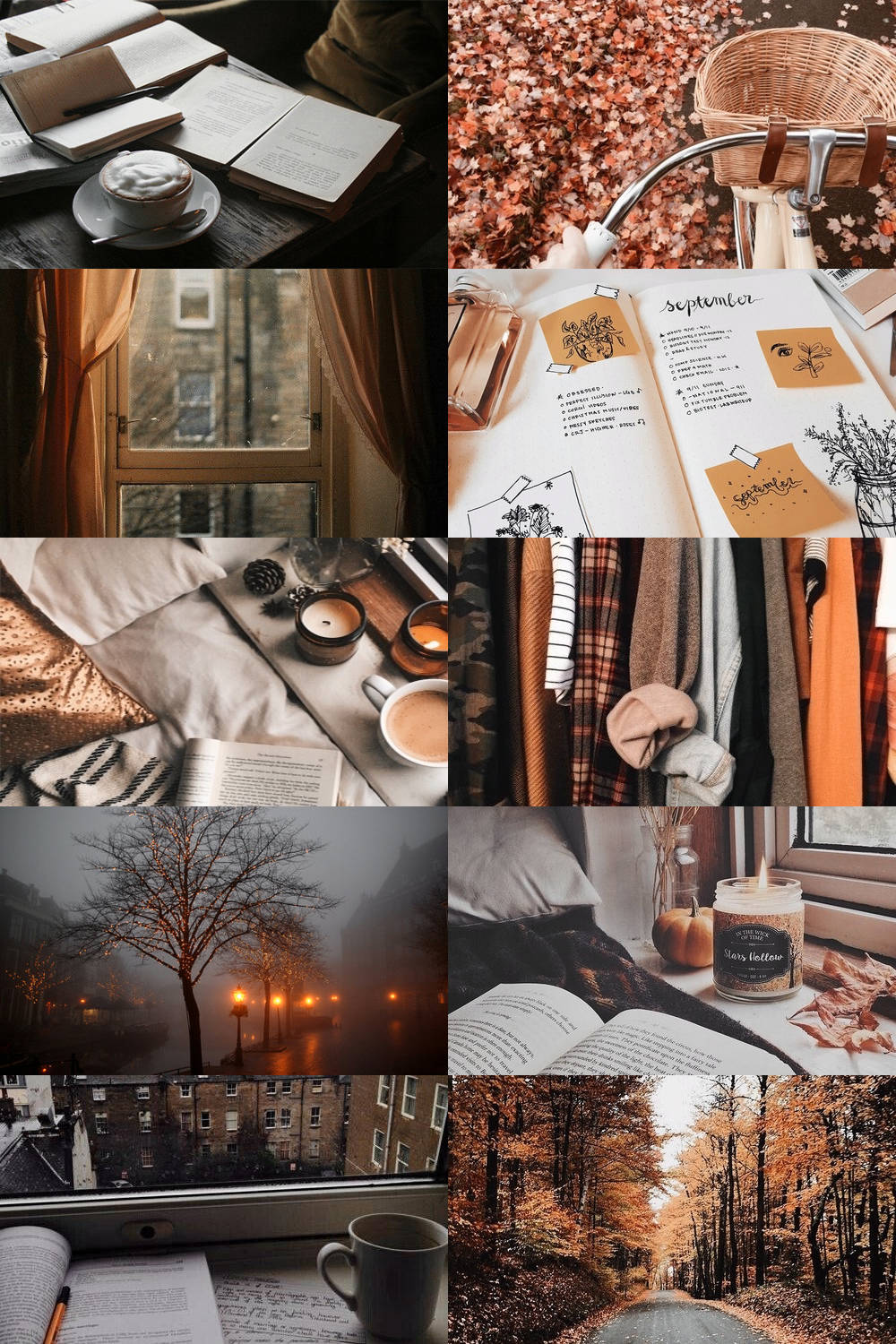1000x1500 Download Autumn Inspired Study Aesthetic Collage Wallpaper