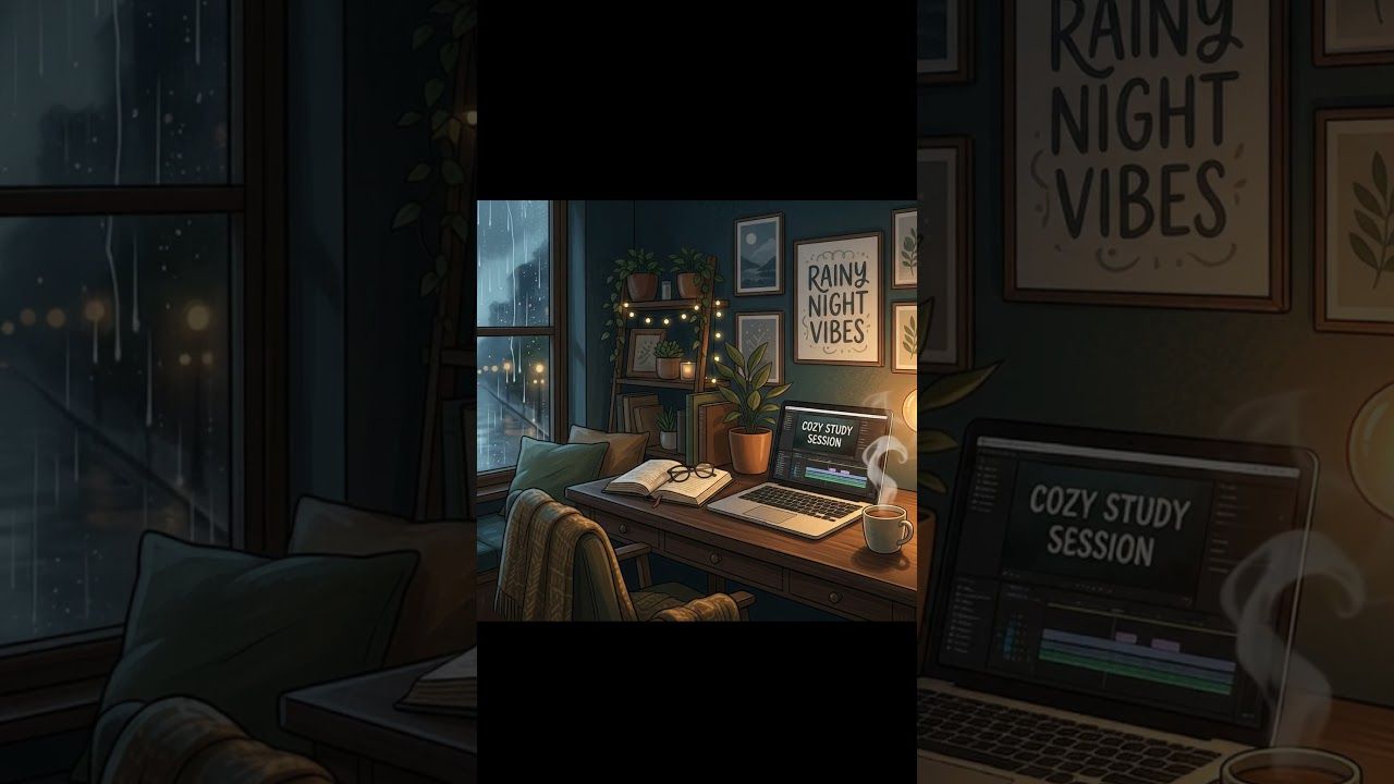 1280x720 Cozy Rainy Day Study Vibe ☕