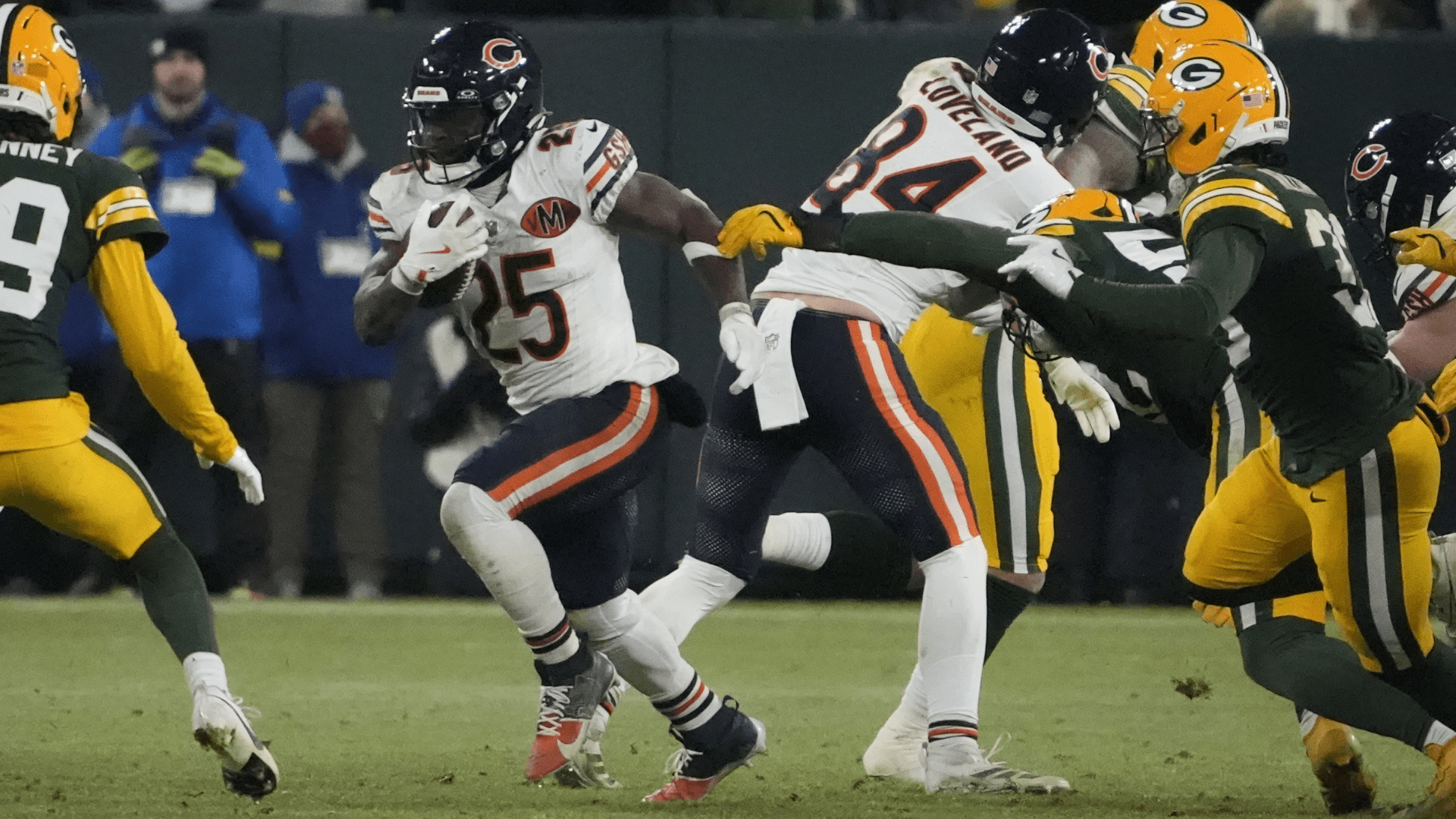 1920x1080 Kyle Monangai analyzes his running style in Bears' NFL Week 14 loss. Chicago Bears News
