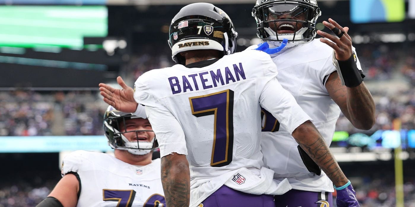 1399x699 NFL stats leave no debate, Ravens WR Rashod Bateman can be great