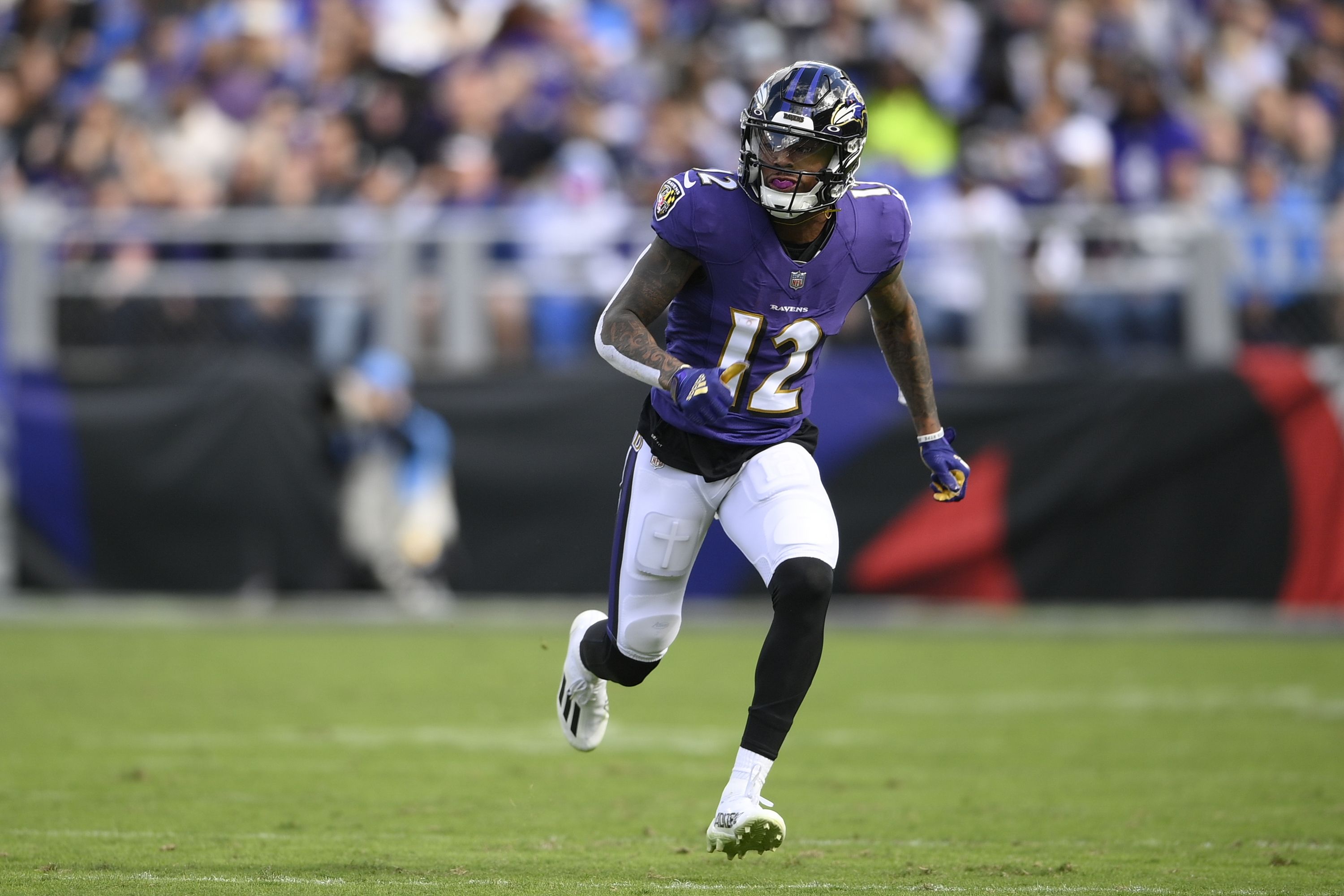 3000x2000 Rookie WR Rashod Bateman showing why Ravens drafted him