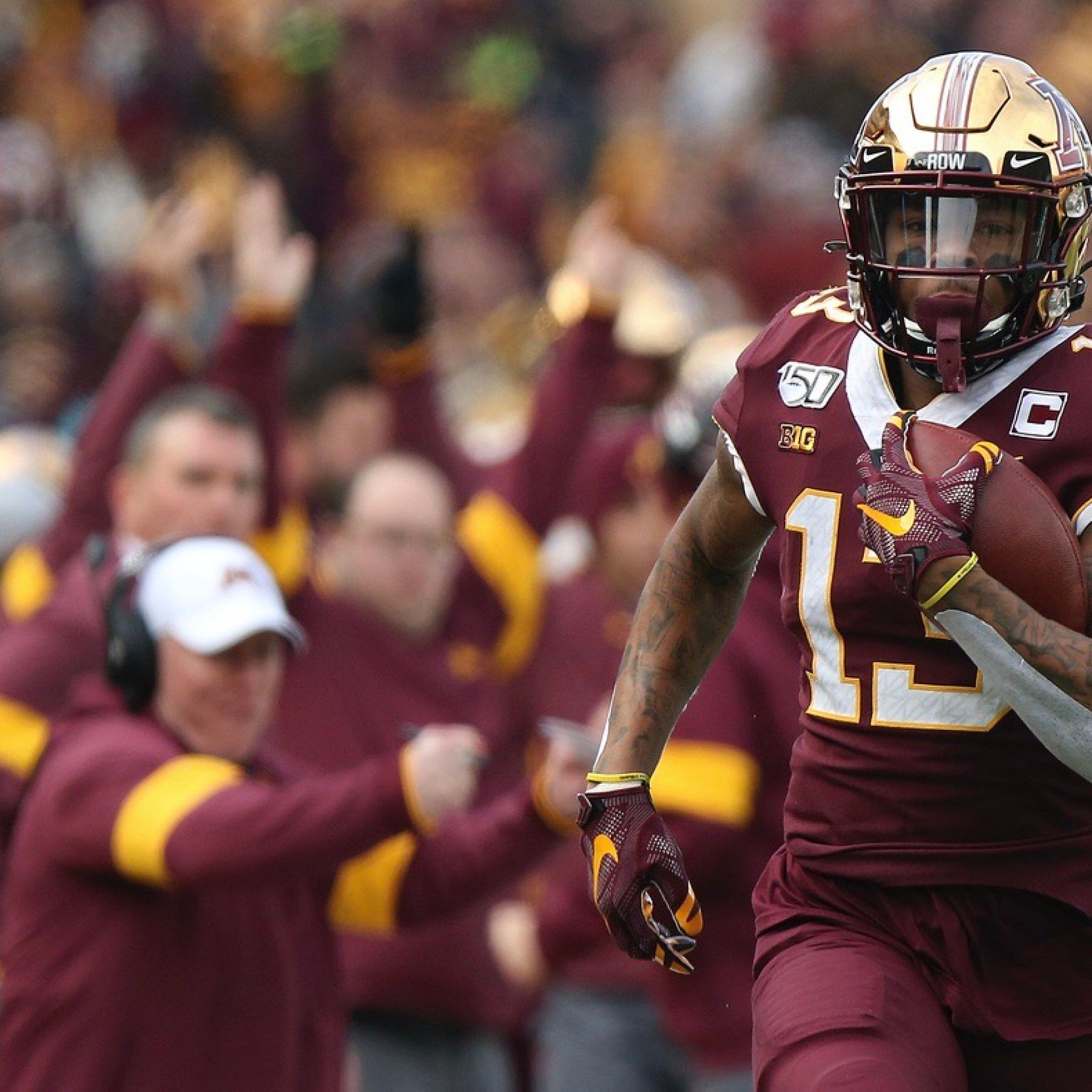 1800x1800 Gophers Receiver Rashod Bateman Considered Eighth Best NFL Draft Prospect For 2021