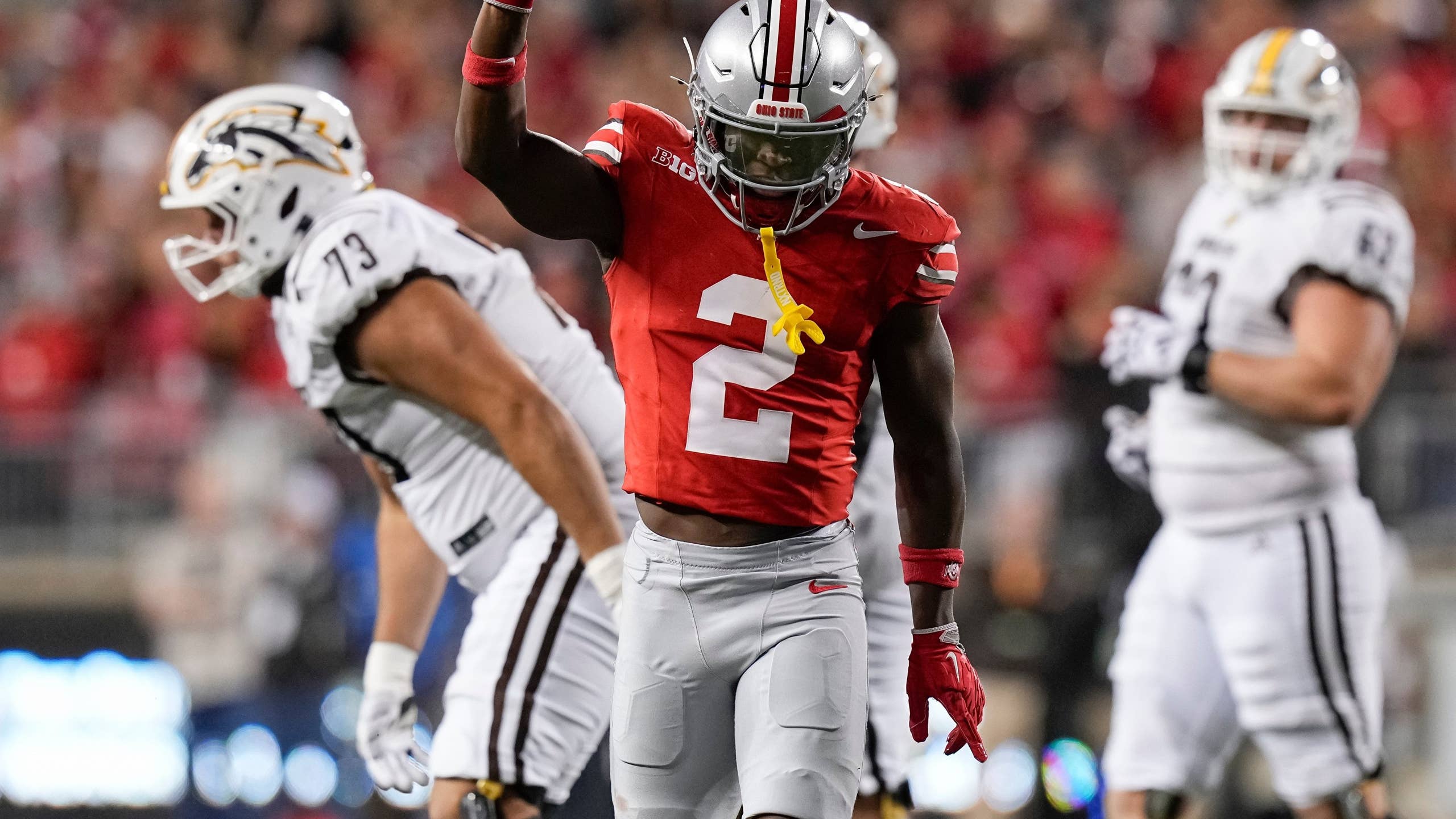 2560x1440 Caleb Downs' Off Field Actions Get Spotlight Treatment After Ohio State's Win Over Washington