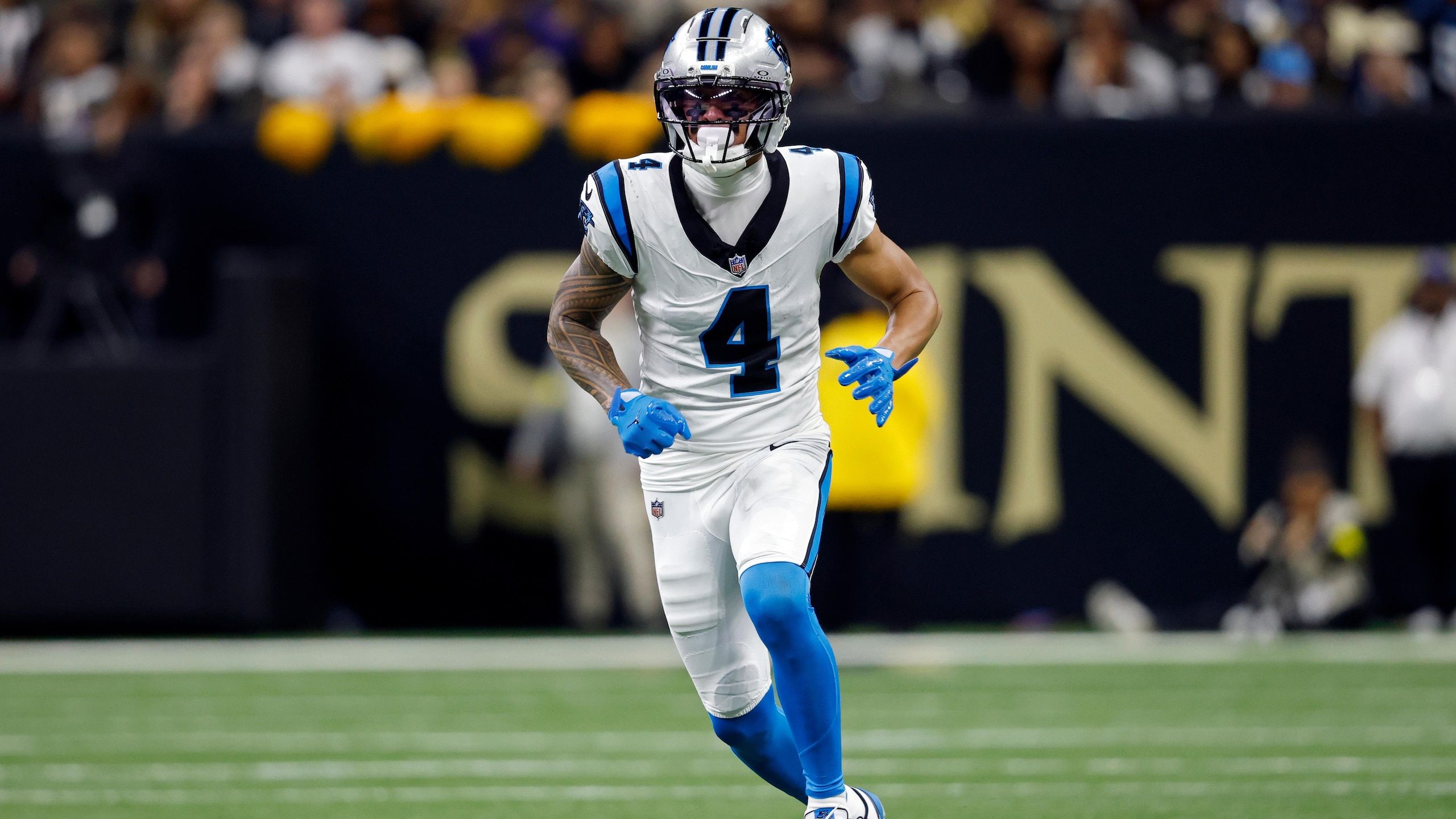 2560x1440 Panthers WR Tetairoa McMillan Added 20 Pounds in Offseason, Feels 'Stronger, Faster'