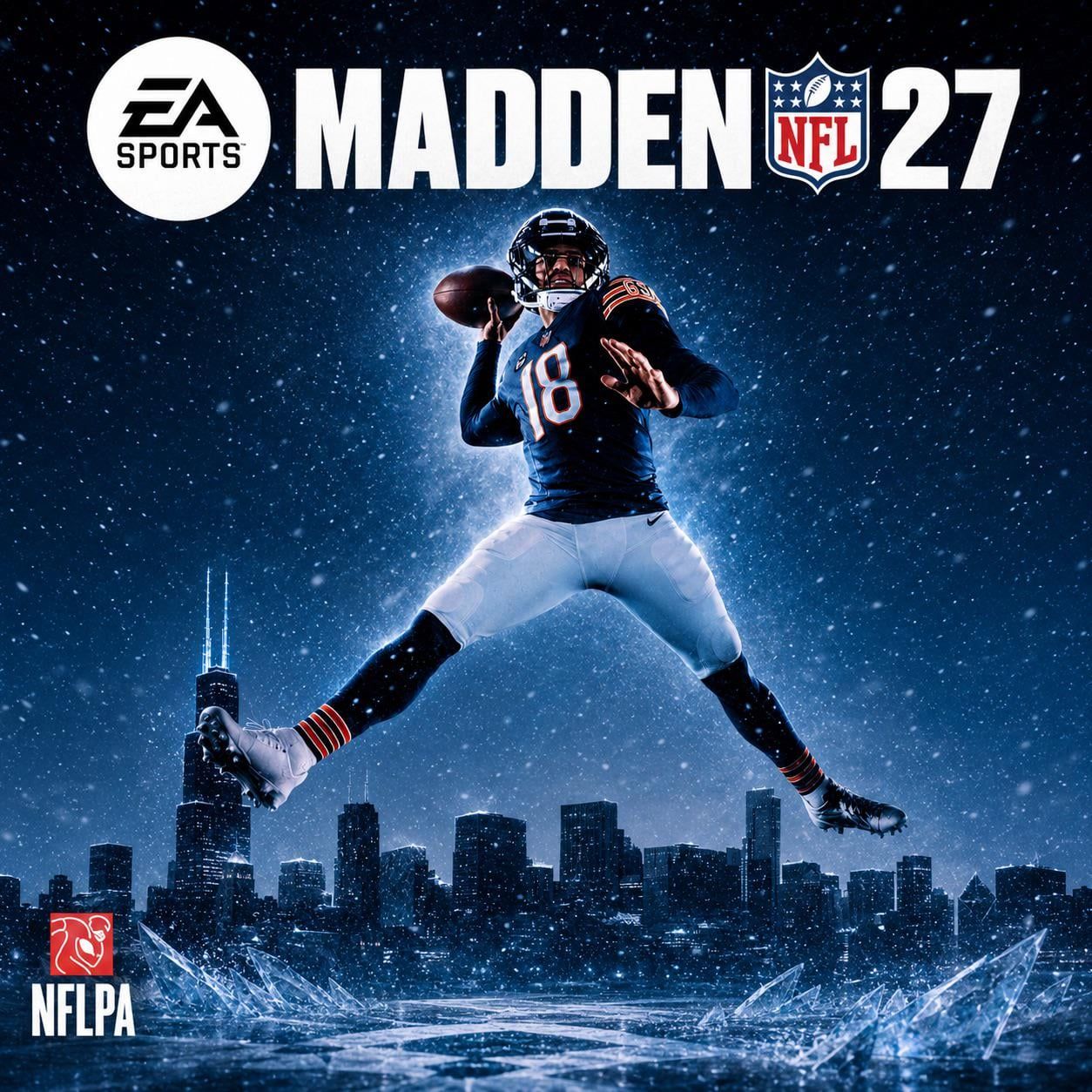 1254x1254 Caleb Williams Madden Cover Mobile Wallpaper