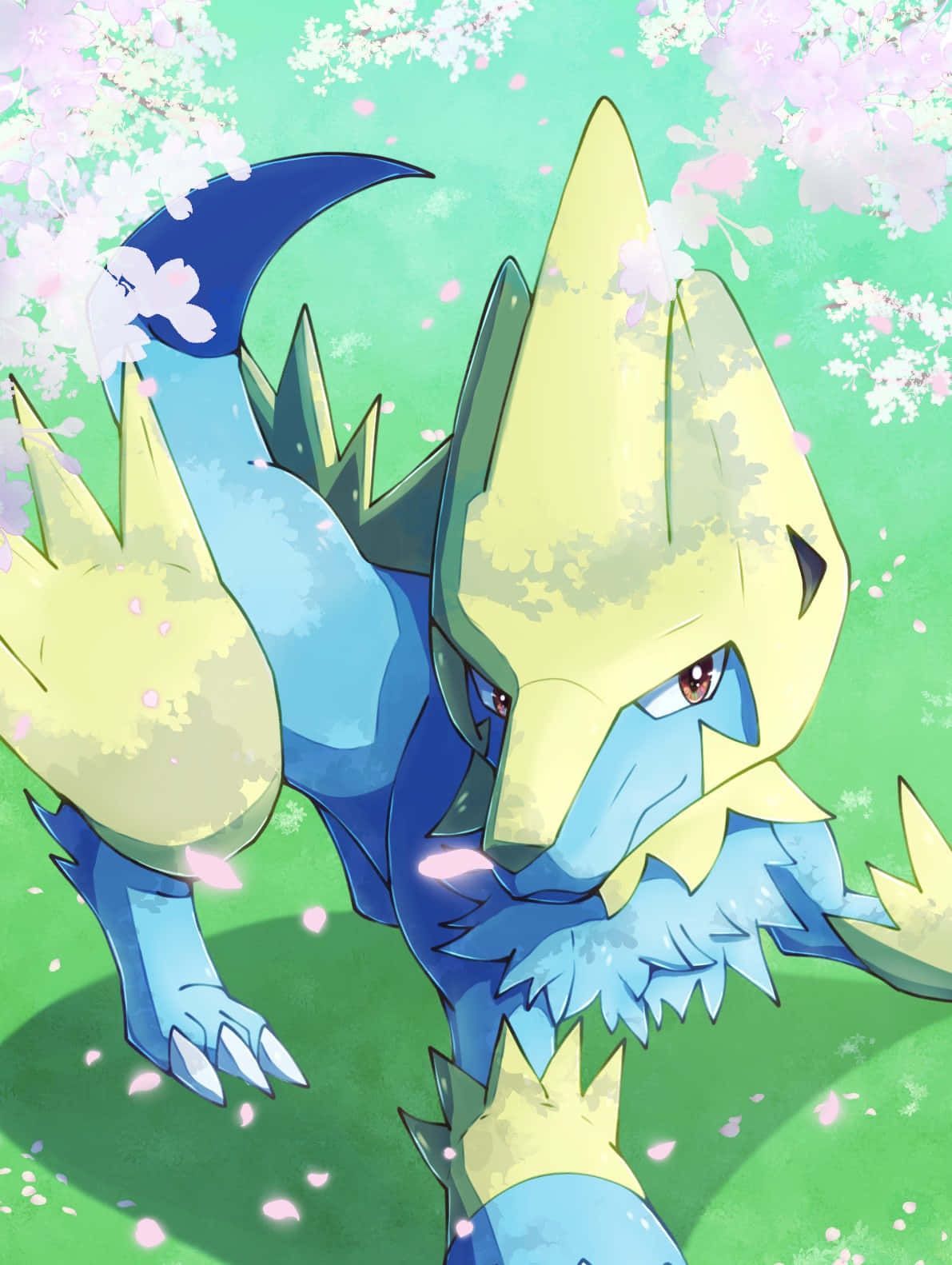 1191x1582 Download Manectric Looking Up Wallpaper