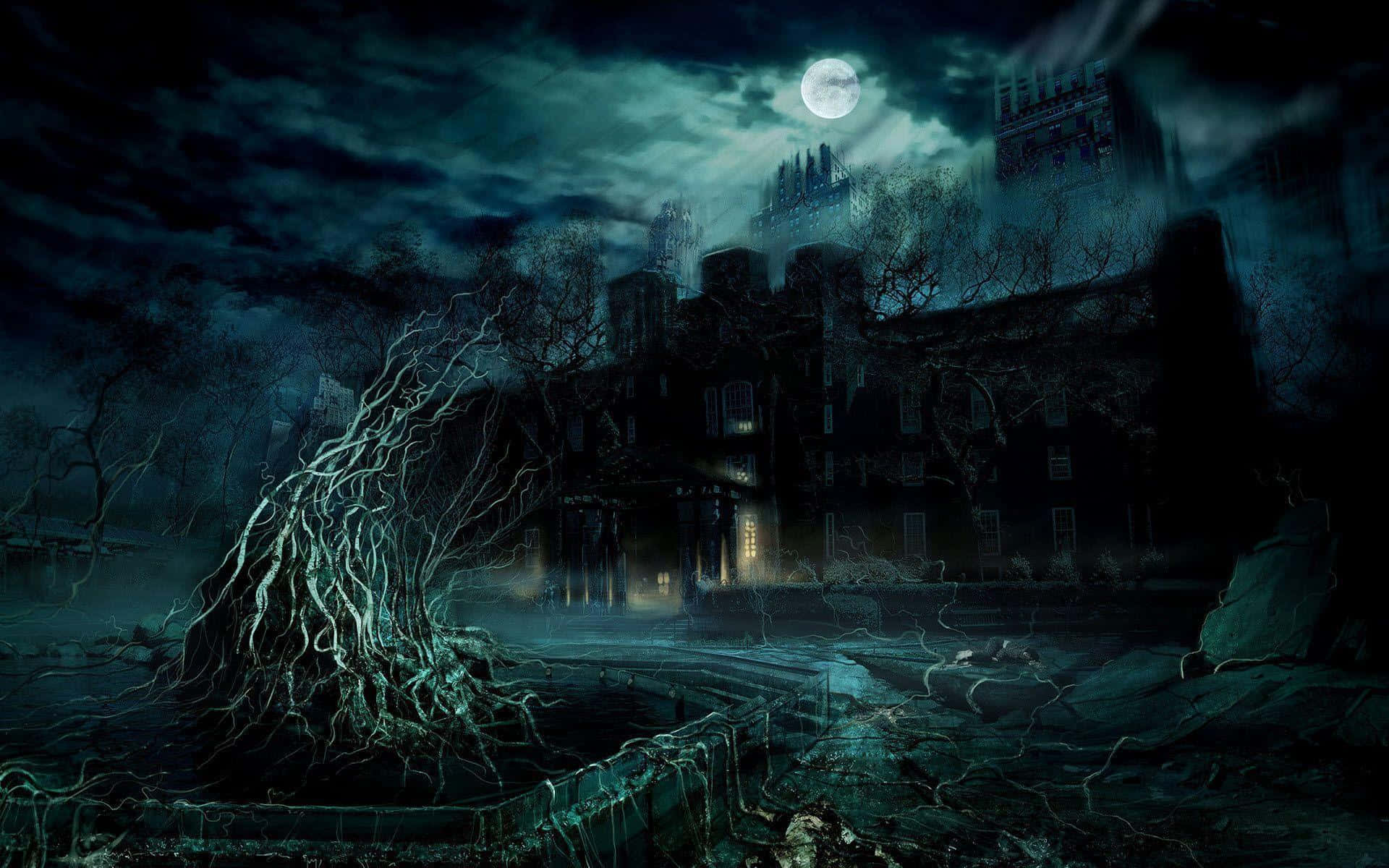 1920x1200 Download A Creepy Castle From The Dark Netflix Original Wallpaper