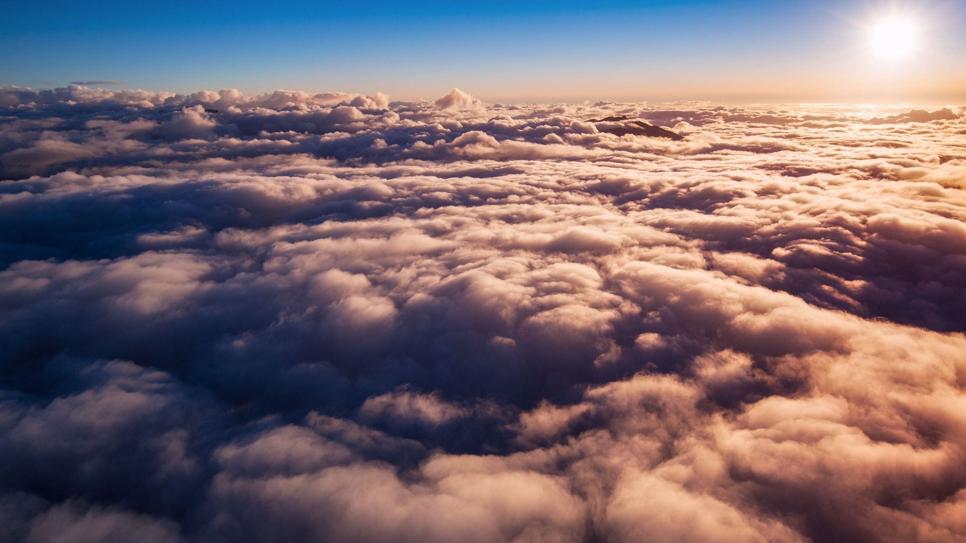 1920x1080 Above clouds Wallpaper 4K, Fiordland National Park