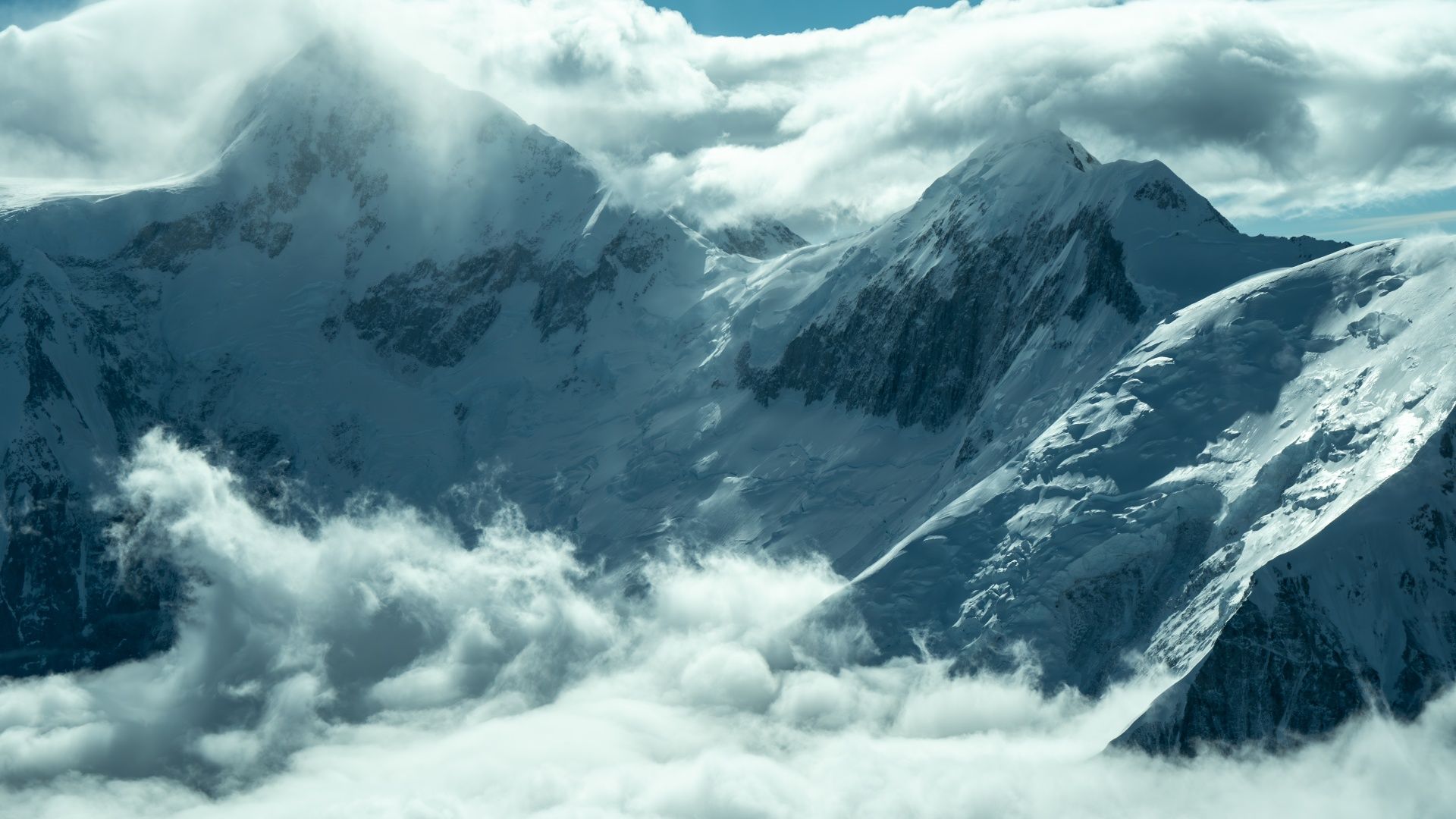 1920x1080 Cloudy Wallpaper 4K, Mountains, Mountain Landscape
