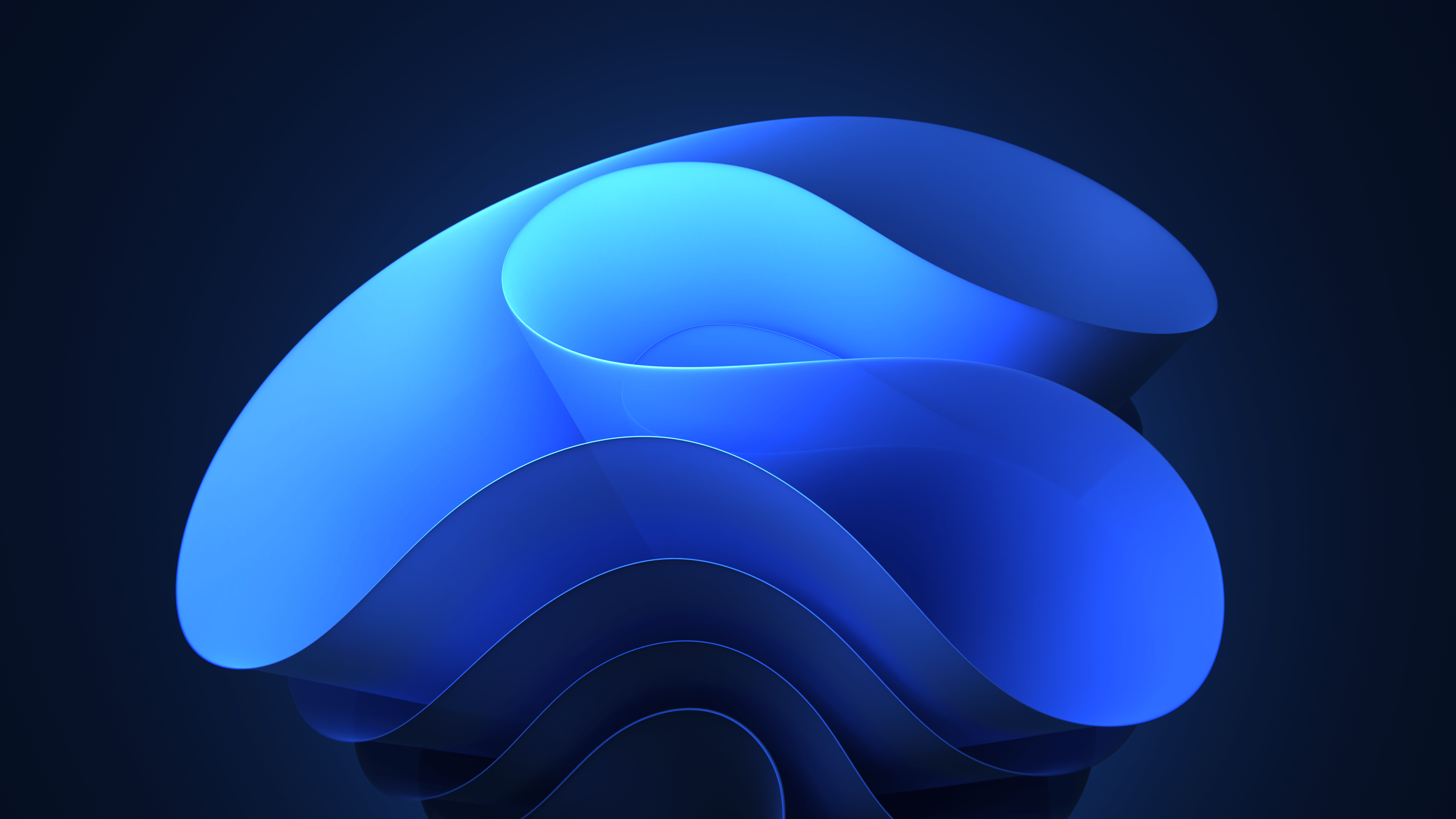 5120x2880 Windows 11 Wallpaper 4K, Dark background, Bloom, 5K
