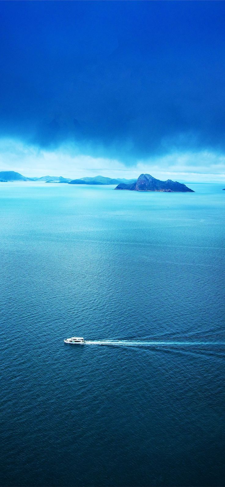 736x1592 blue ocean 5k iPhone 12 Wallpaper