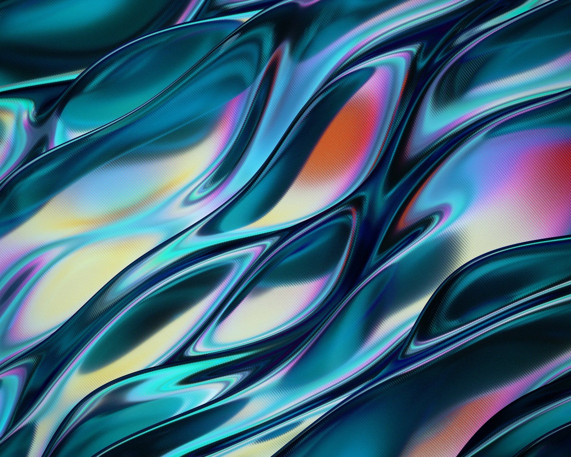 1920x1536 5K Ultra HD: Abstract Blue Liquid Waves