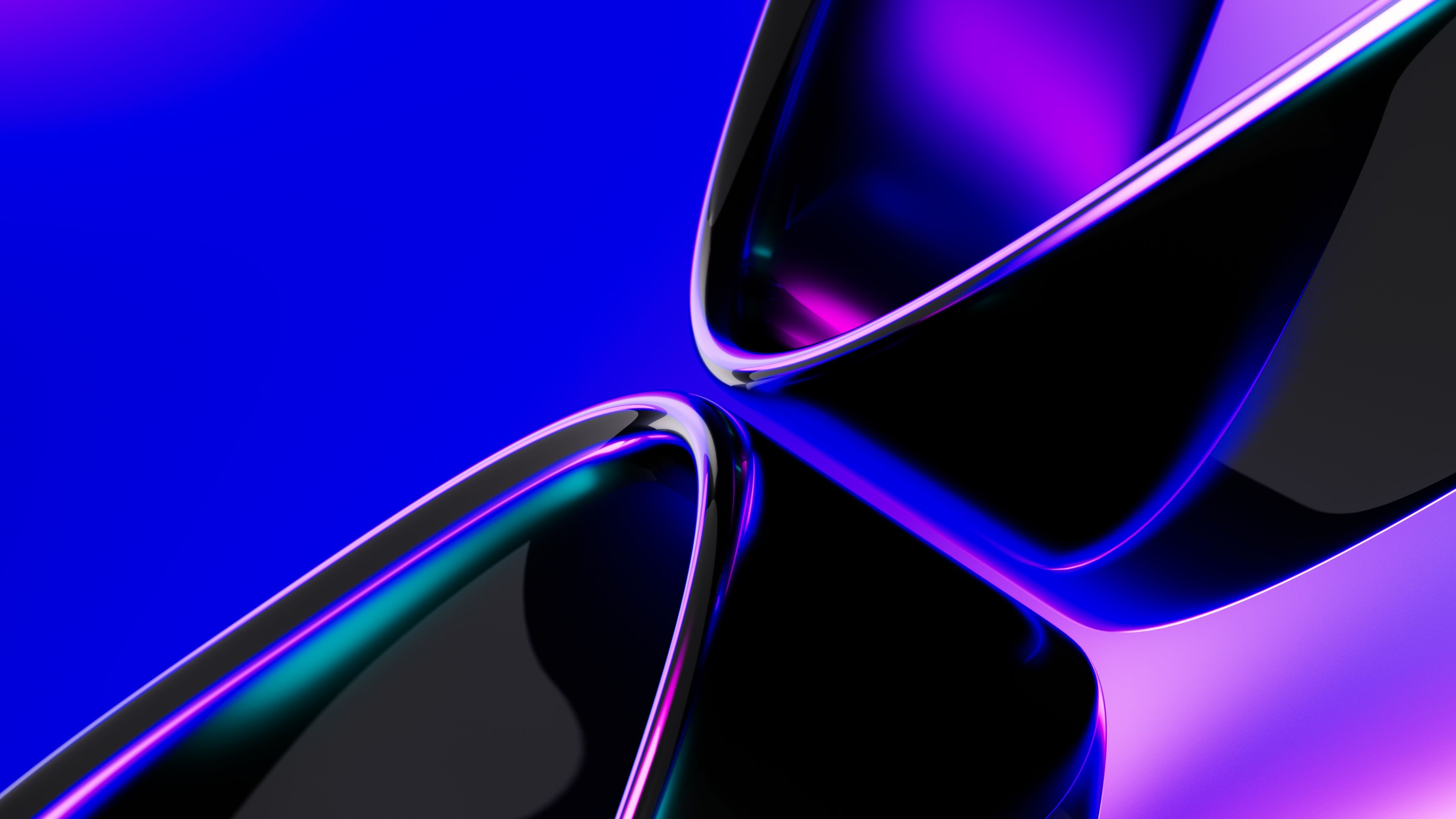 3840x2160 3D background Wallpaper 4K, 5K, Blue abstract