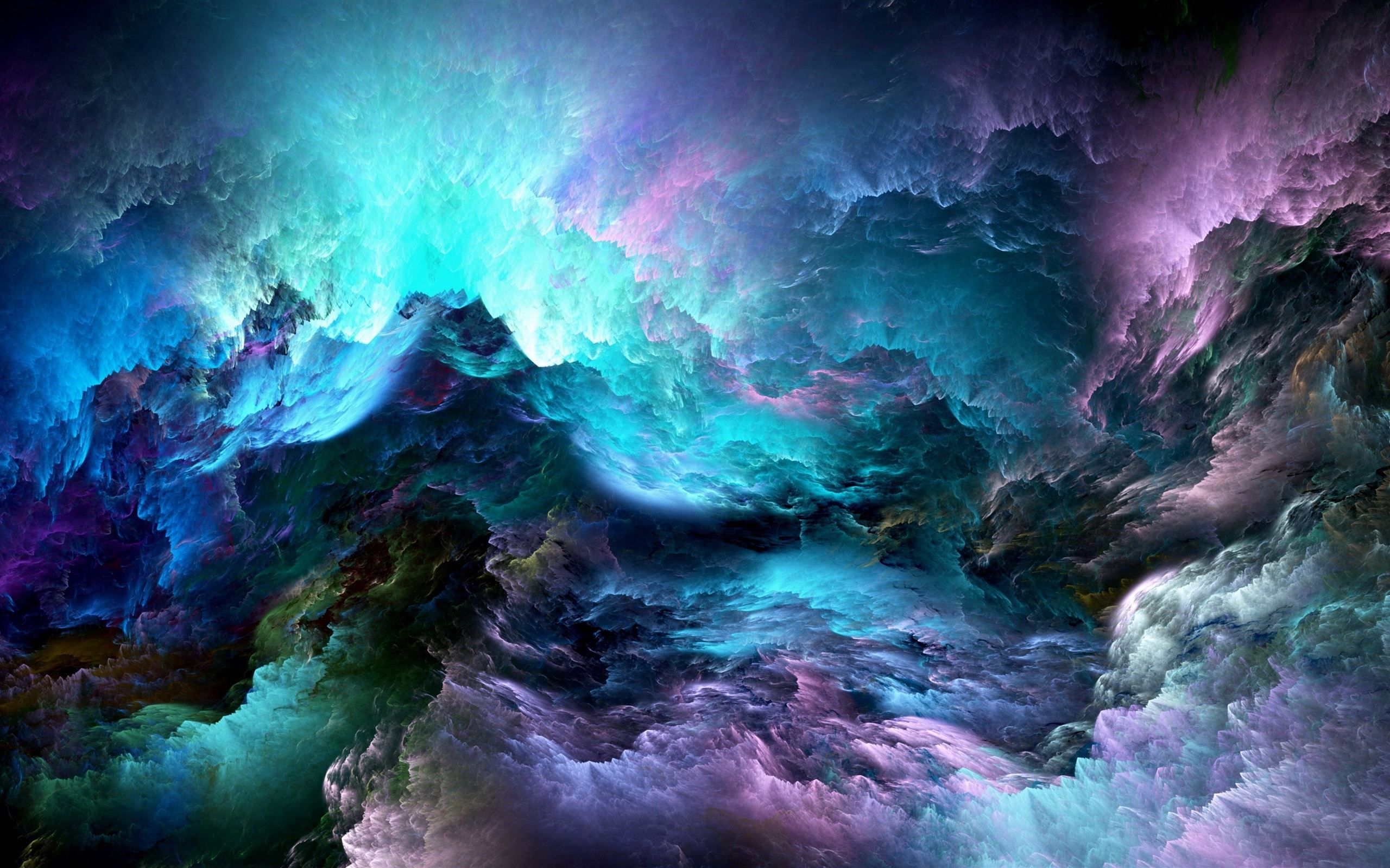 2560x1600 glowing clouds abstract 5k MacBook Pro Wallpaper Download