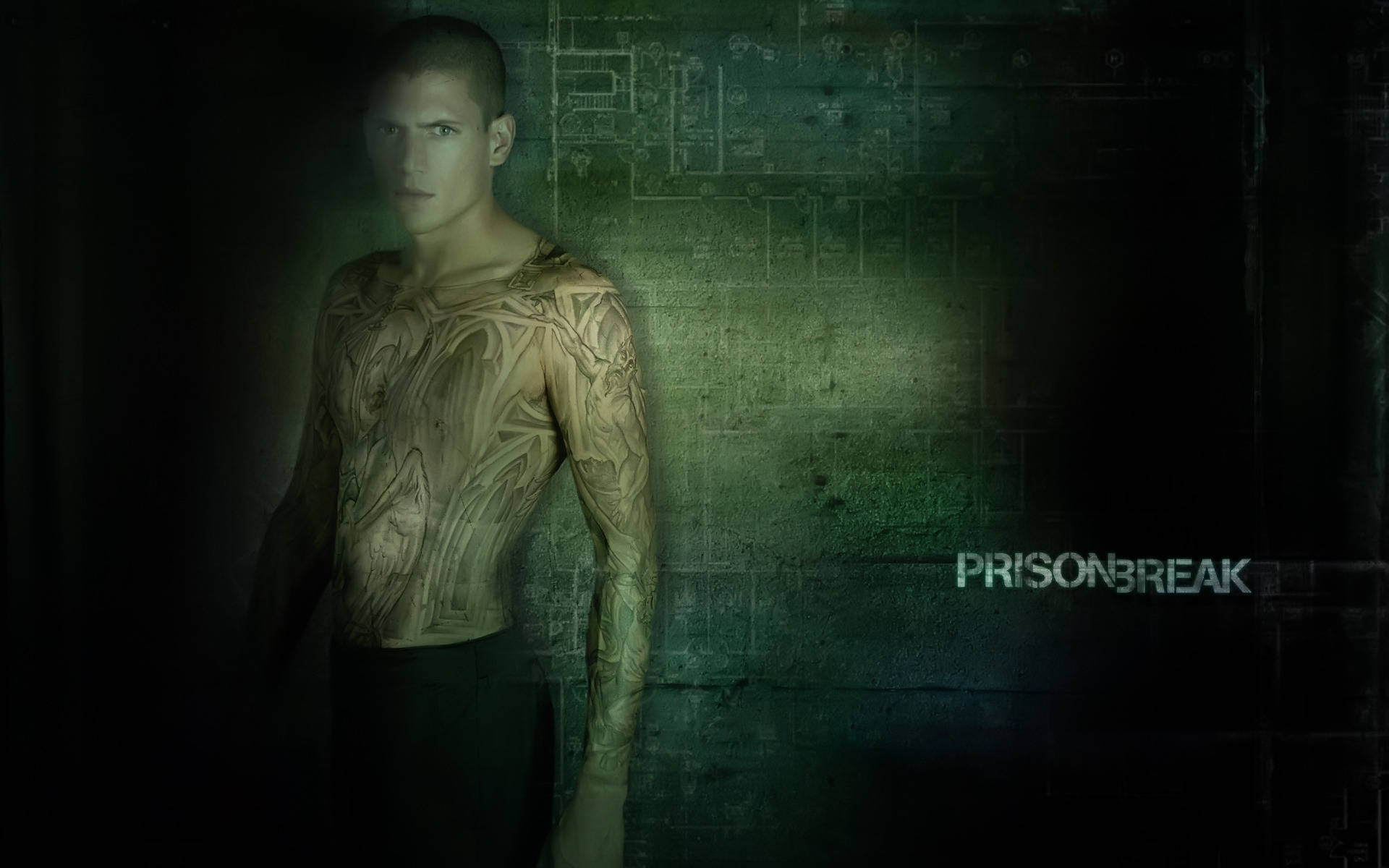 1920x1200 Download Digital Fan Art Michael Prison Break Wallpaper