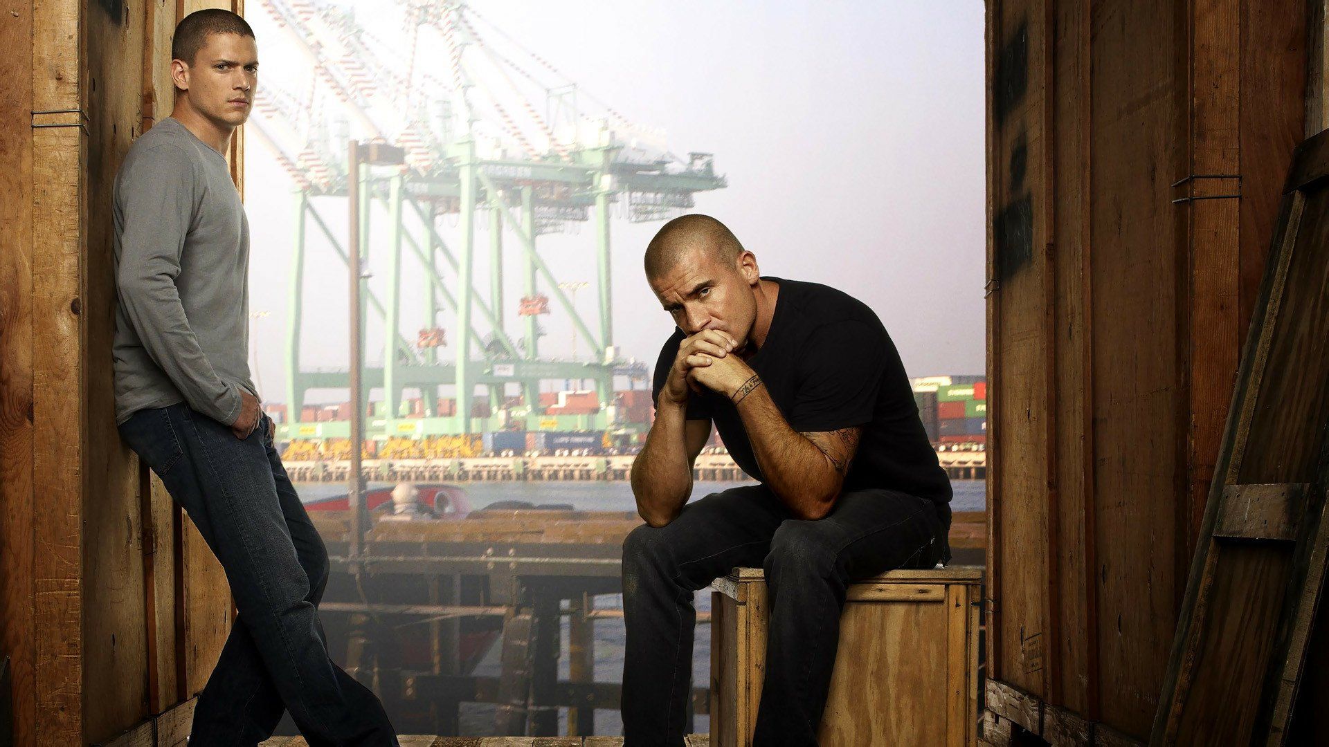 1920x1080 Prison Break HD Wallpaper Featuring Michael Scofield and Lincoln Burrowsx1080