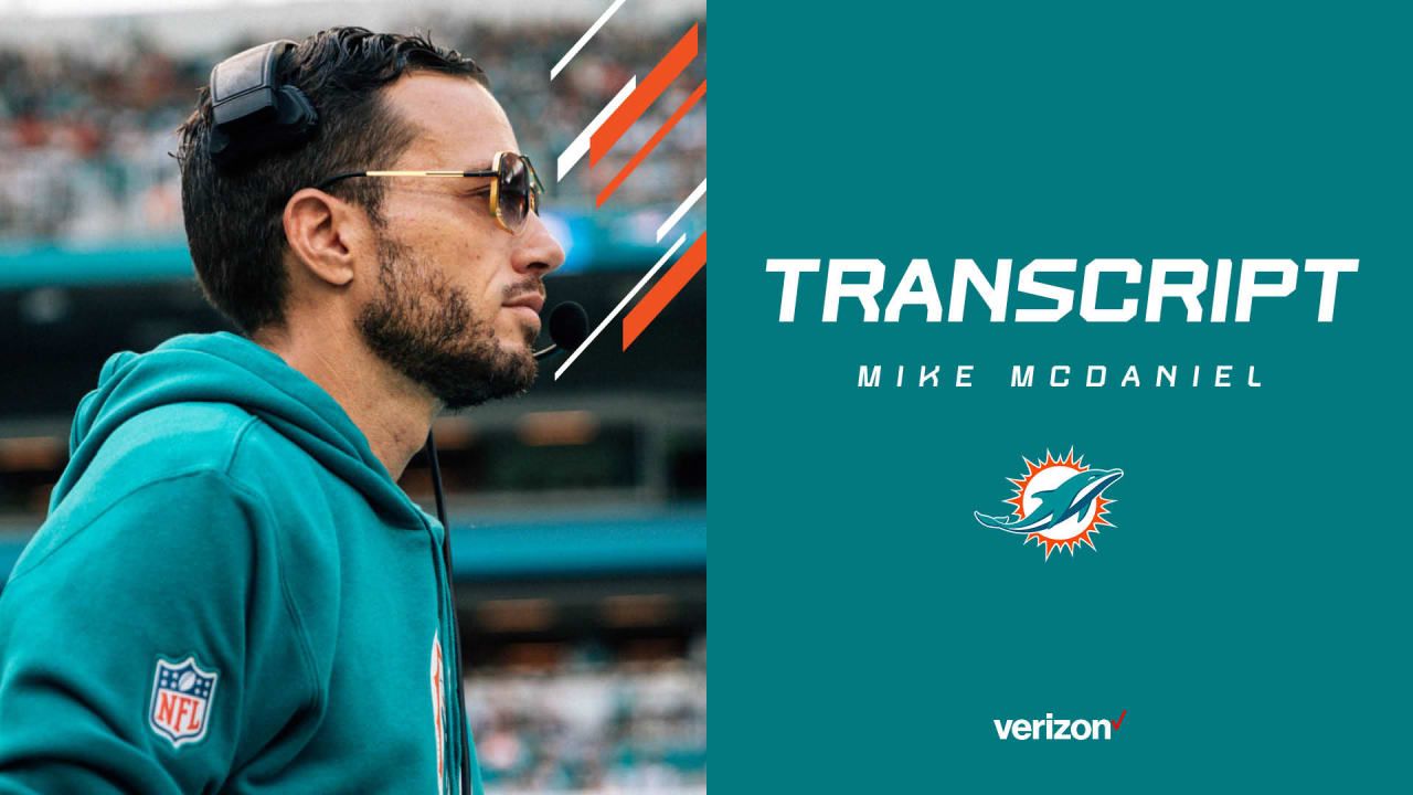 1280x720 Transcript. Mike McDaniel's Media Availability