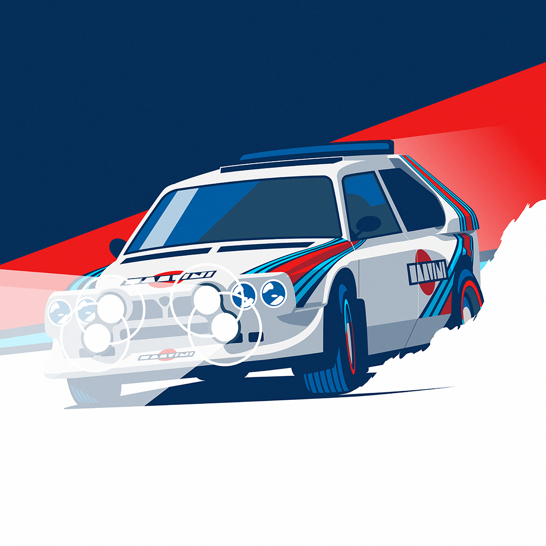 1080x1080 My illustration of the Group B monster, the Lancia Delta S4