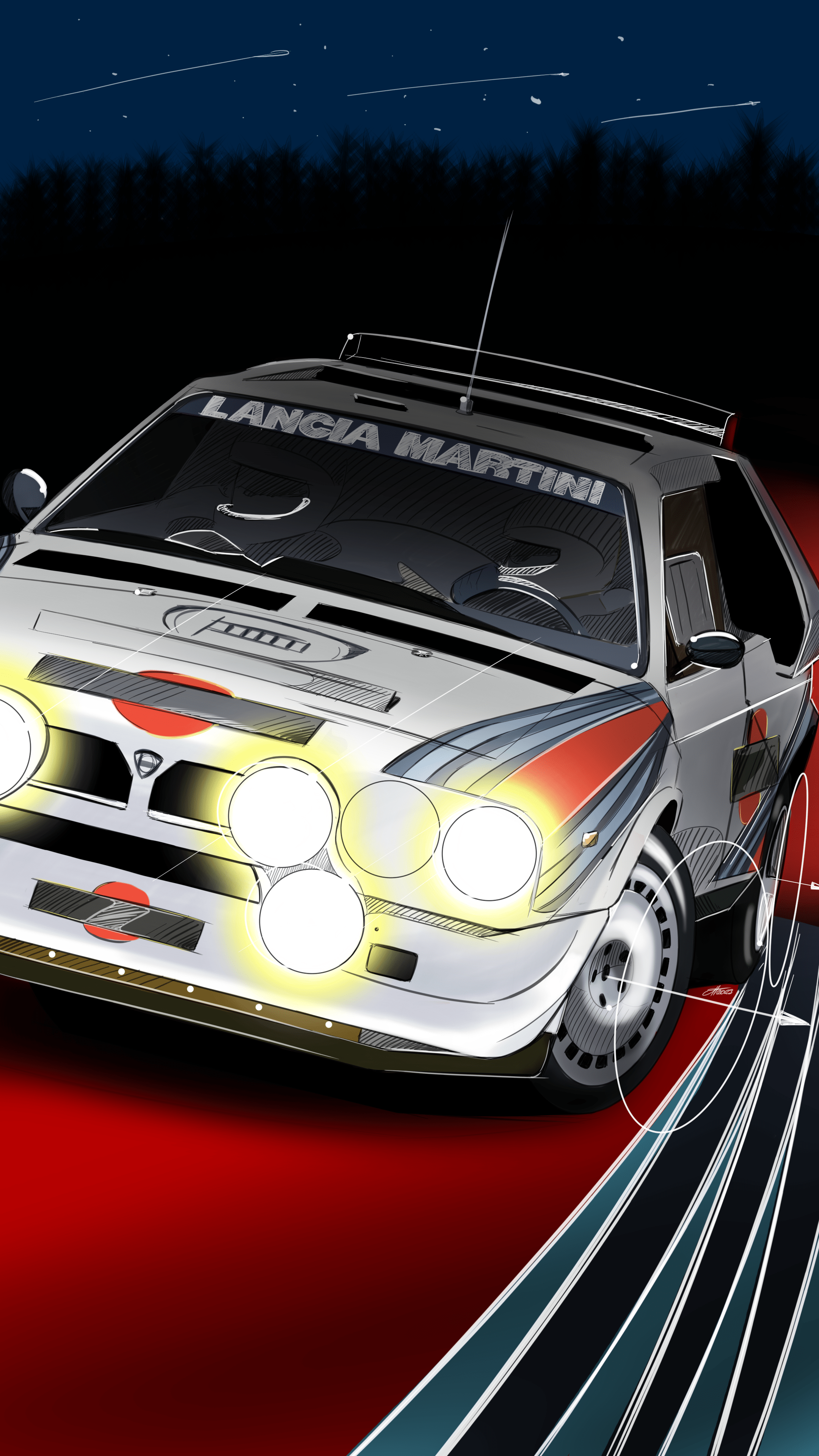 2160x3840 The Lancia Delta S4. Enjoy!