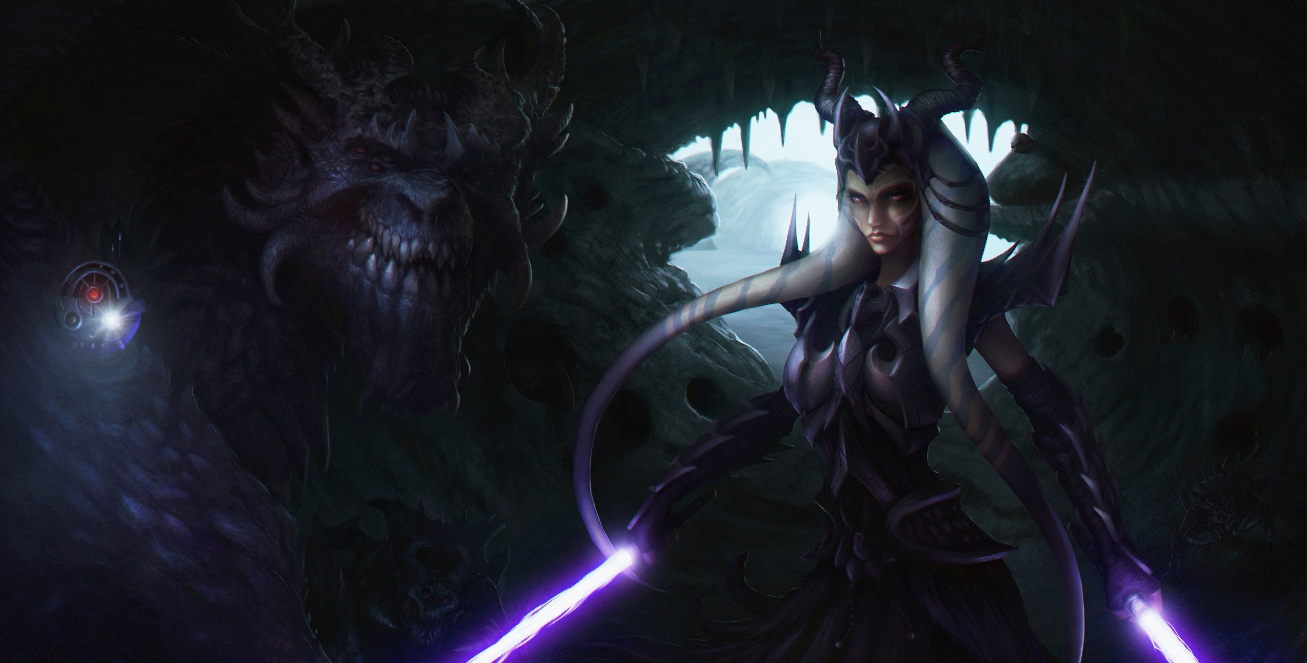 4235x2148 Free fan art, jedi 4K wallpaper for desktop and phone