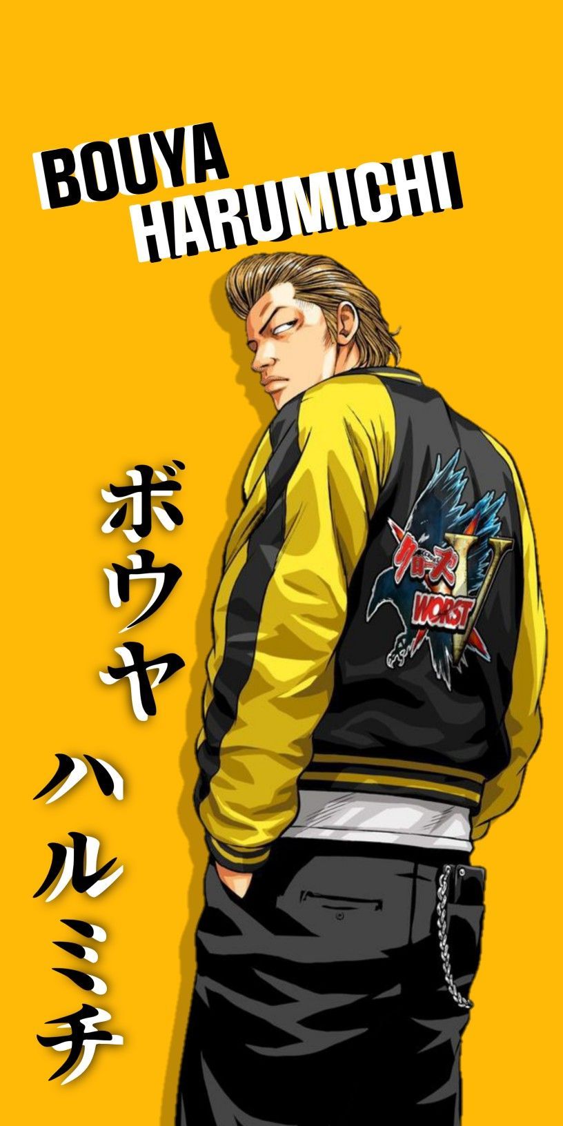 816x1632 ide Crows x worst. animasi, seni, gambar anime