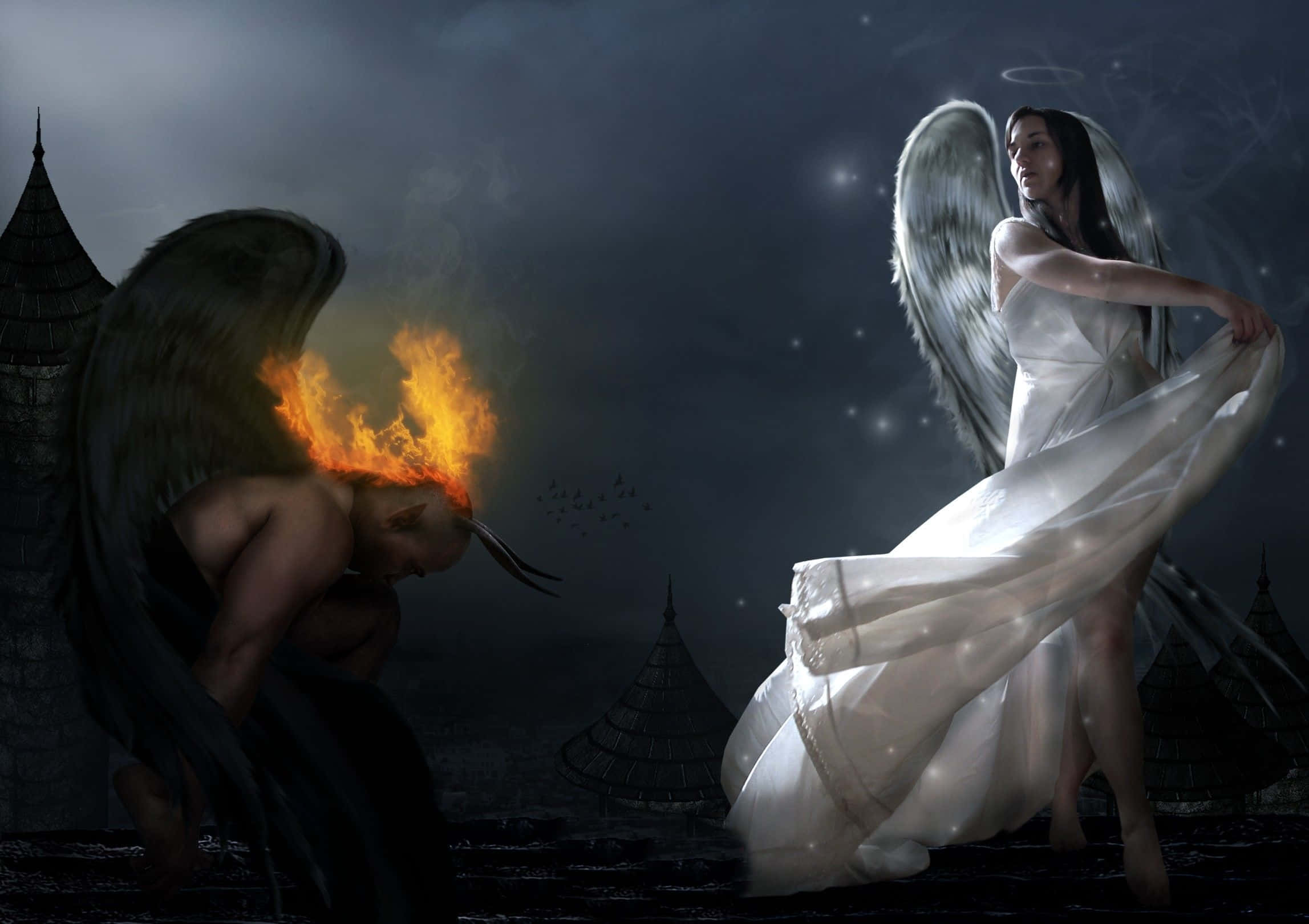 2295x1620 Download angels and demons wallpaper Background