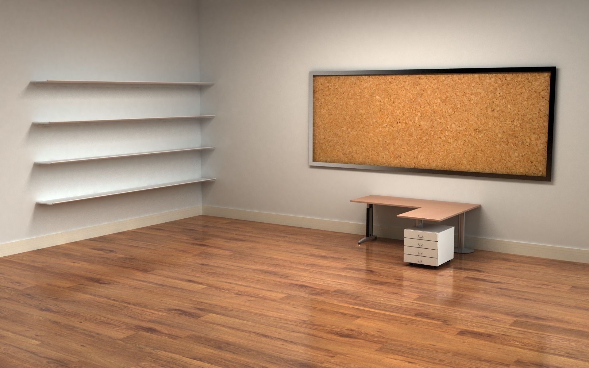 1920x1200 Empty Bookshelf Wallpaper