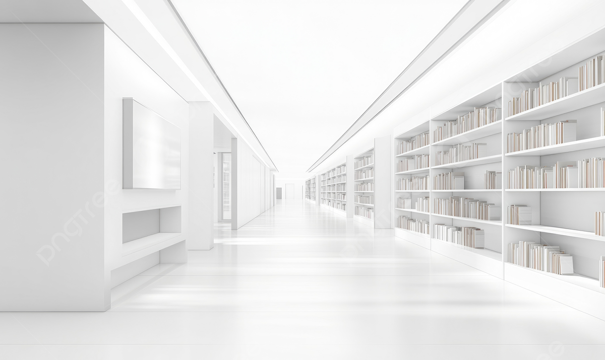 1200x715 Blurred Empty Library Interior With Bookshelves And White Floor, Library, Interior, Empty Background Image And Wallpaper for Free Download