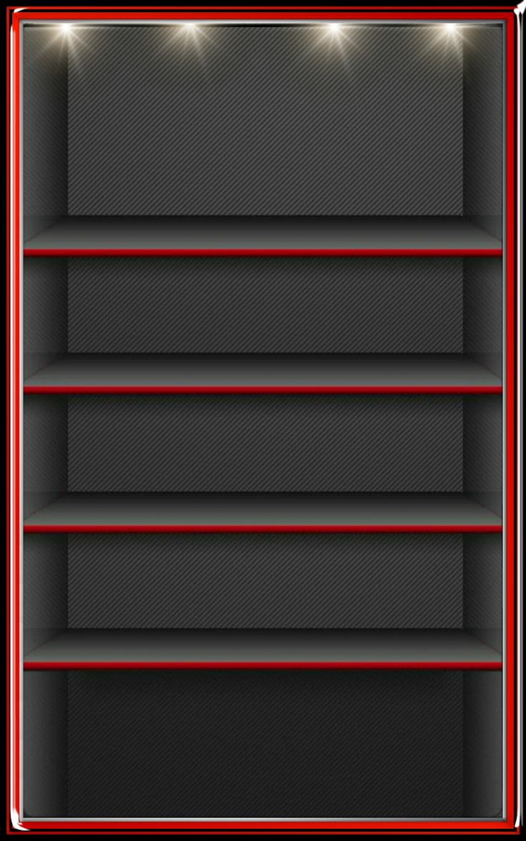 736x1177 Empty Shelf with Lights on Black Wall. Gothic library wallpaper 4k, Book shelf wallpaper phone