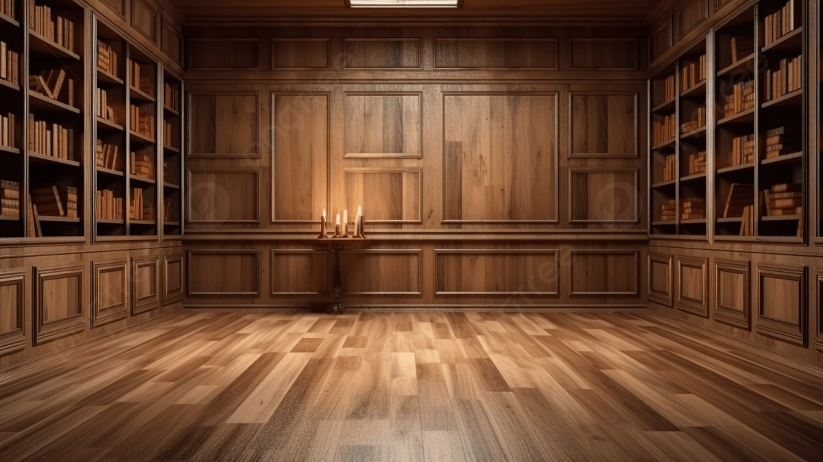 1200x673 Empty Room With Wooden Bookshelves , 3D Illustration Wall Wooden Background Classical Library, HD Photography Photo, Library Background Image And Wallpaper for Free Download