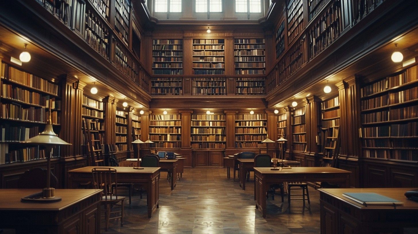 1456x816 Download Classic Library Interior Image, Books, Reading