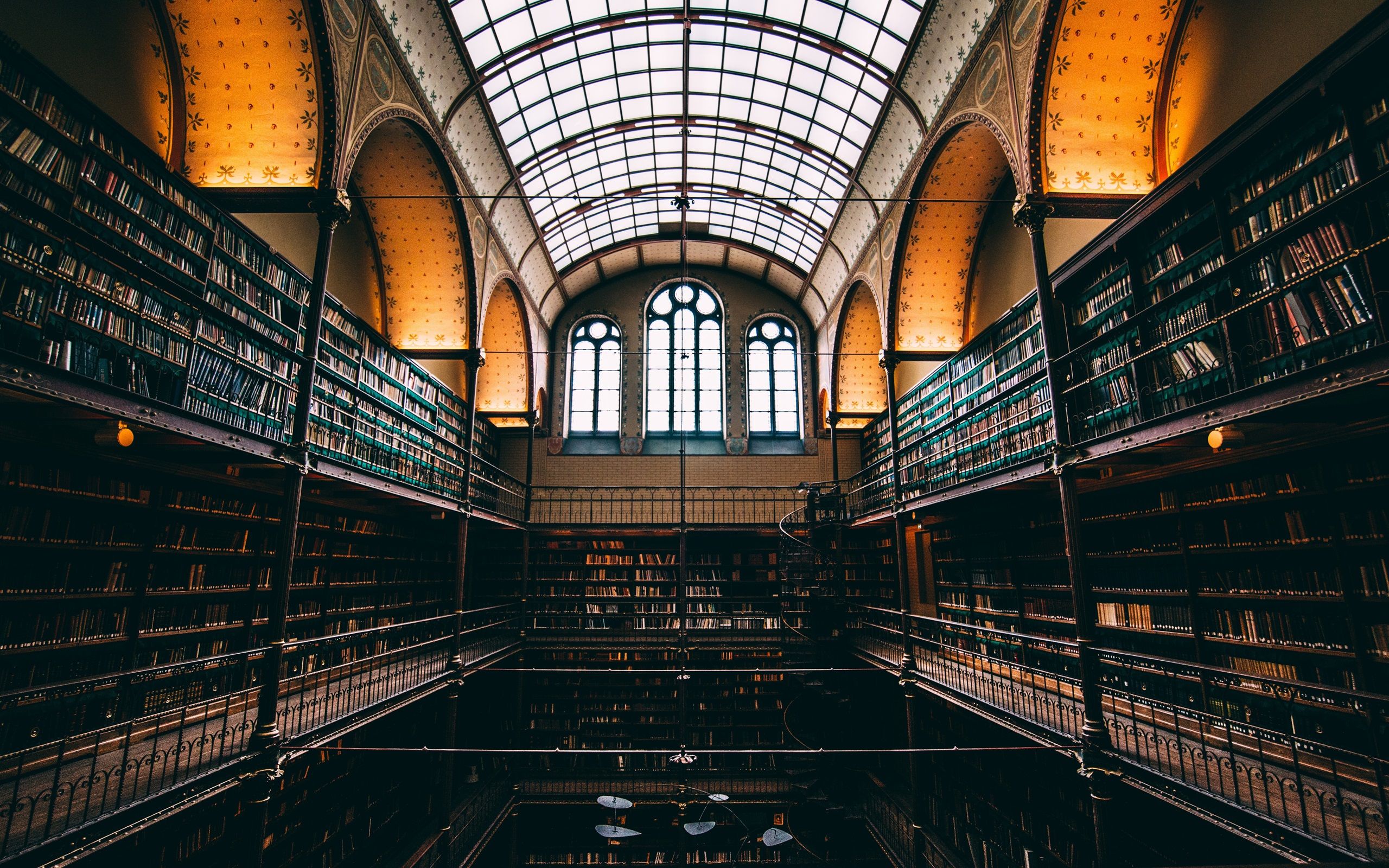 2560x1600 Wallpaper Library interior, lots books, window 3840x2160 UHD 4K Picture, Image