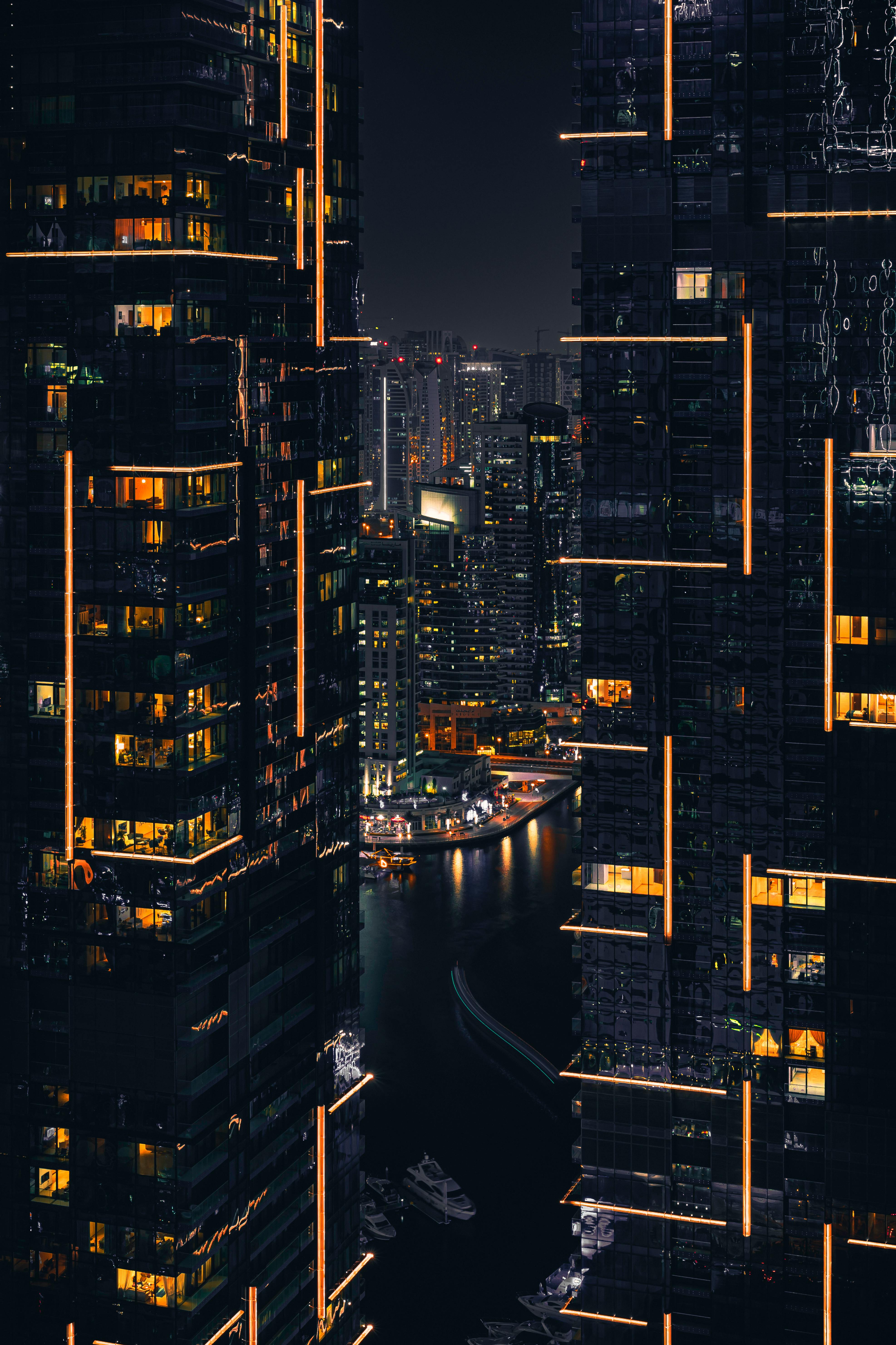 3947x5921 City At Night Phone Wallpaper