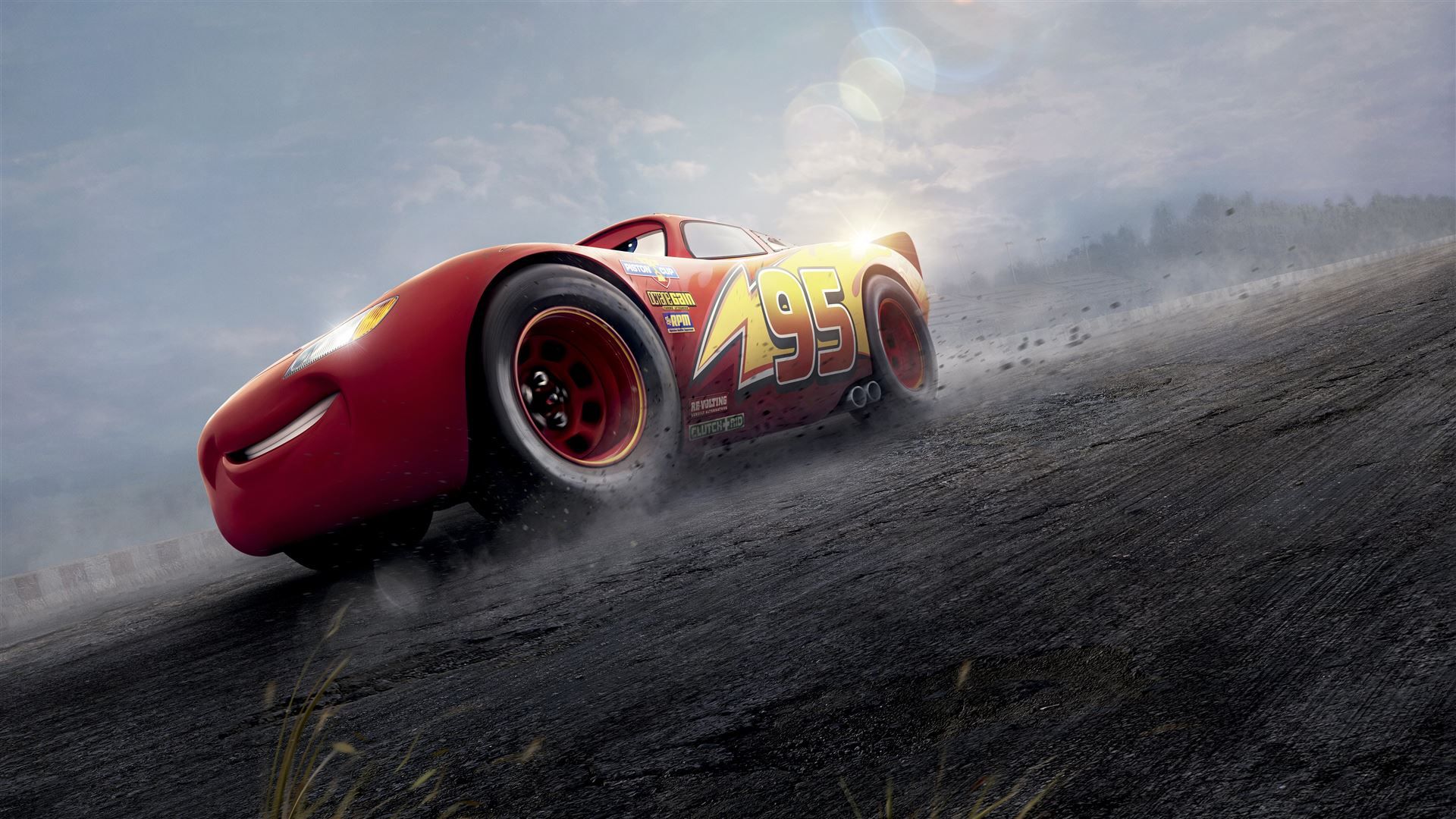 1920x1080 cars 3 red lightning mcqueen 8k Mac Wallpaper Download