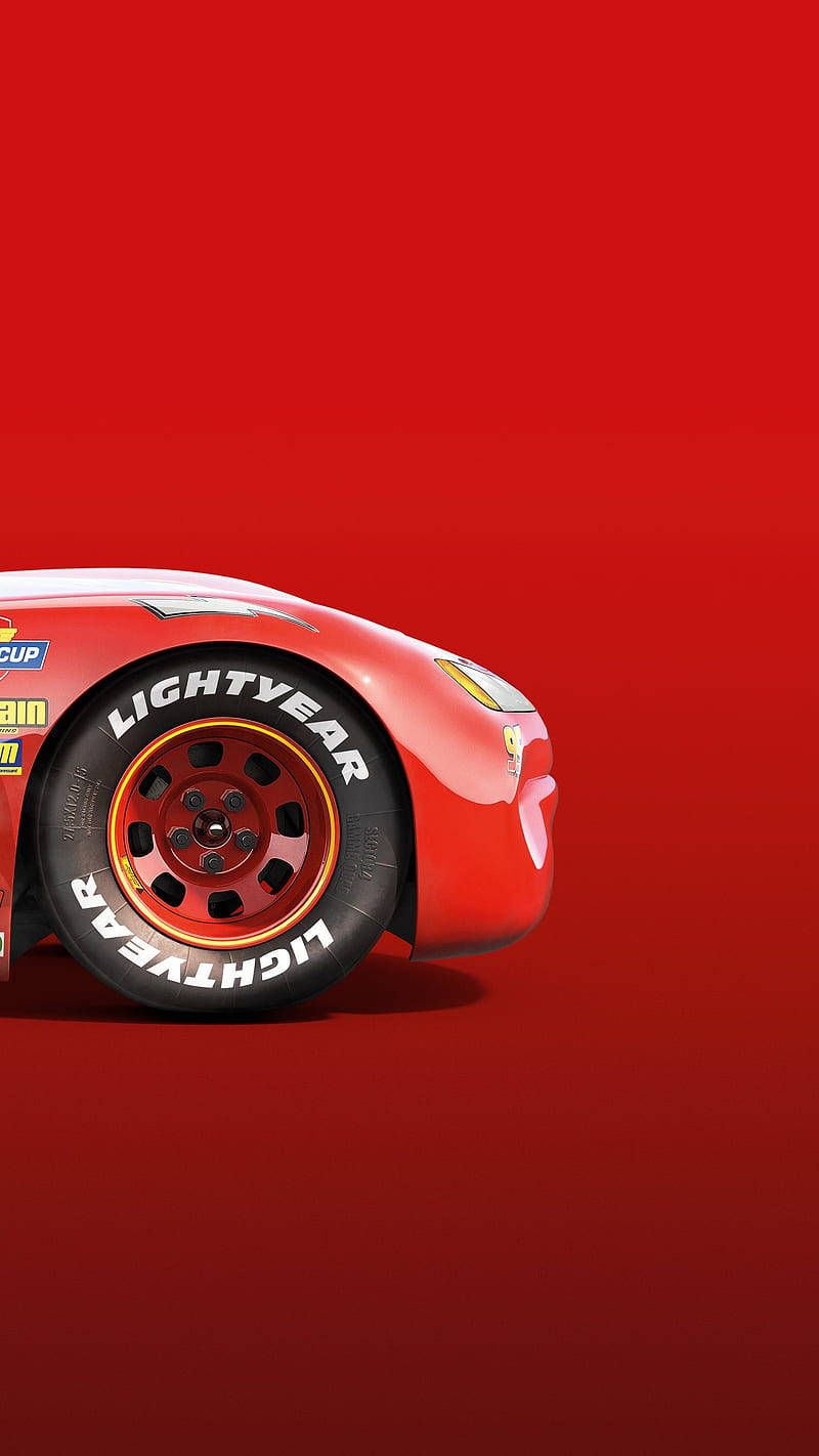 800x1422 Download Lightning McQueen Racing on the Track Wallpaper